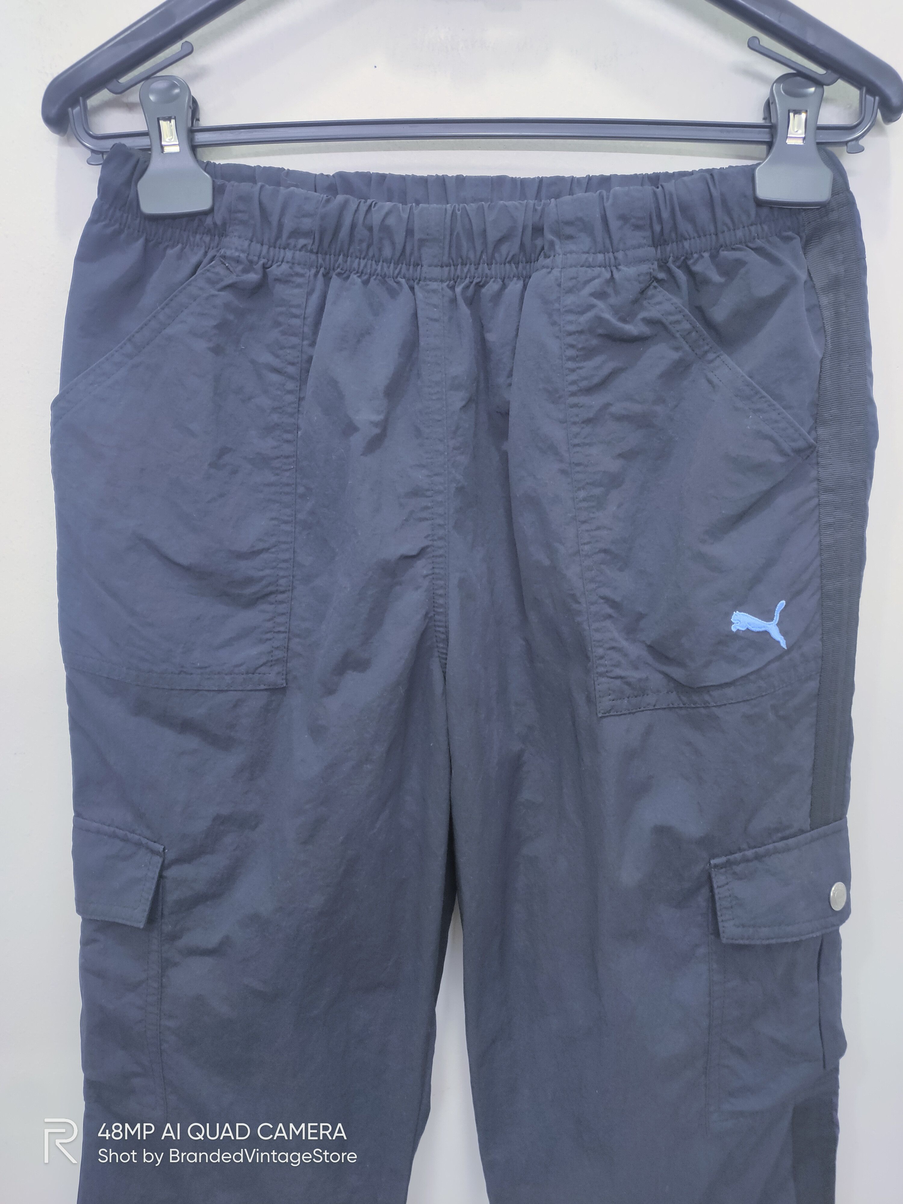 Puma PUMA Side Strap Pullover Multipocket Cargo Crop Sweat Pants Size US 28 / EU 44 - 3 Thumbnail