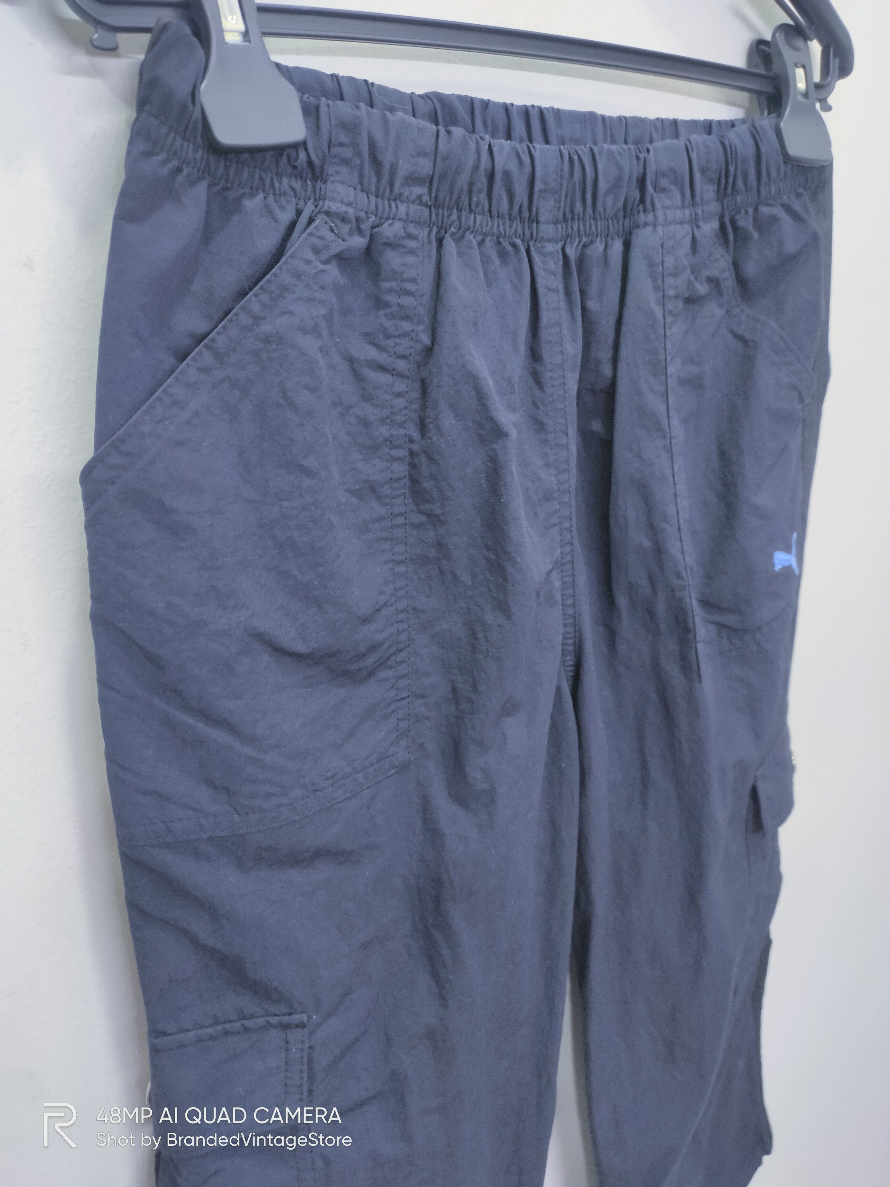 Puma PUMA Side Strap Pullover Multipocket Cargo Crop Sweat Pants Size US 28 / EU 44 - 5 Thumbnail