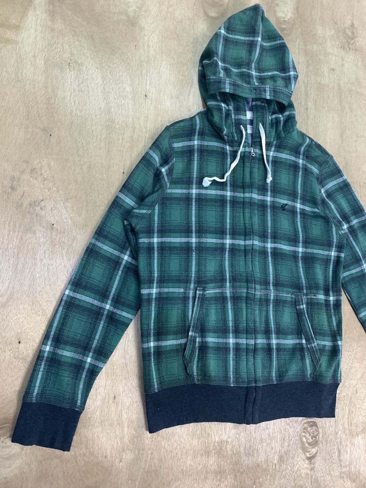 Designer × Japanese Brand BACKNUMBER Tartan Plaid Check Zipper Pullover Hoodie Jacket Size US M / EU 48-50 / 2 - 5 Thumbnail