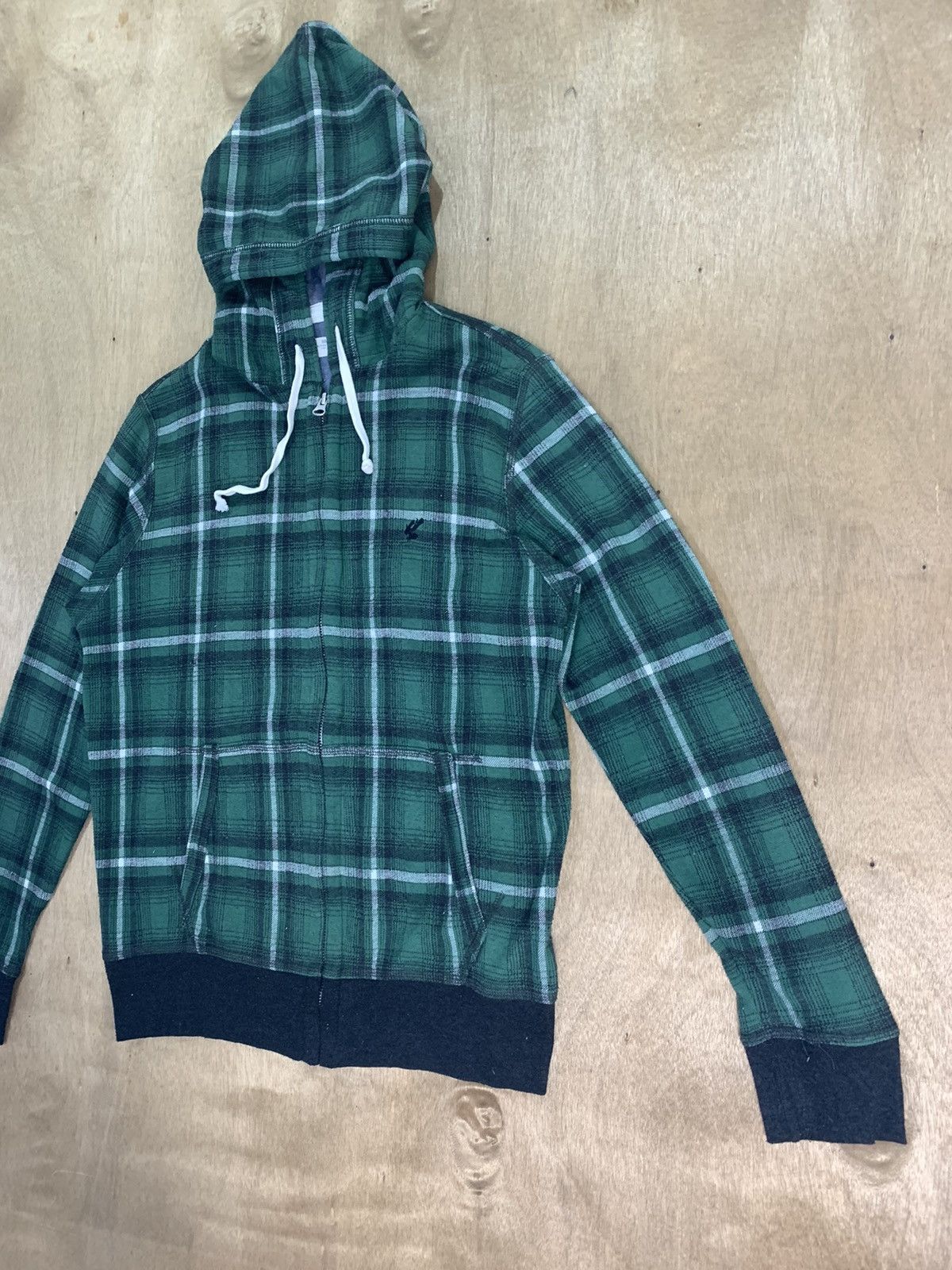 Designer × Japanese Brand BACKNUMBER Tartan Plaid Check Zipper Pullover Hoodie Jacket Size US M / EU 48-50 / 2 - 6 Thumbnail