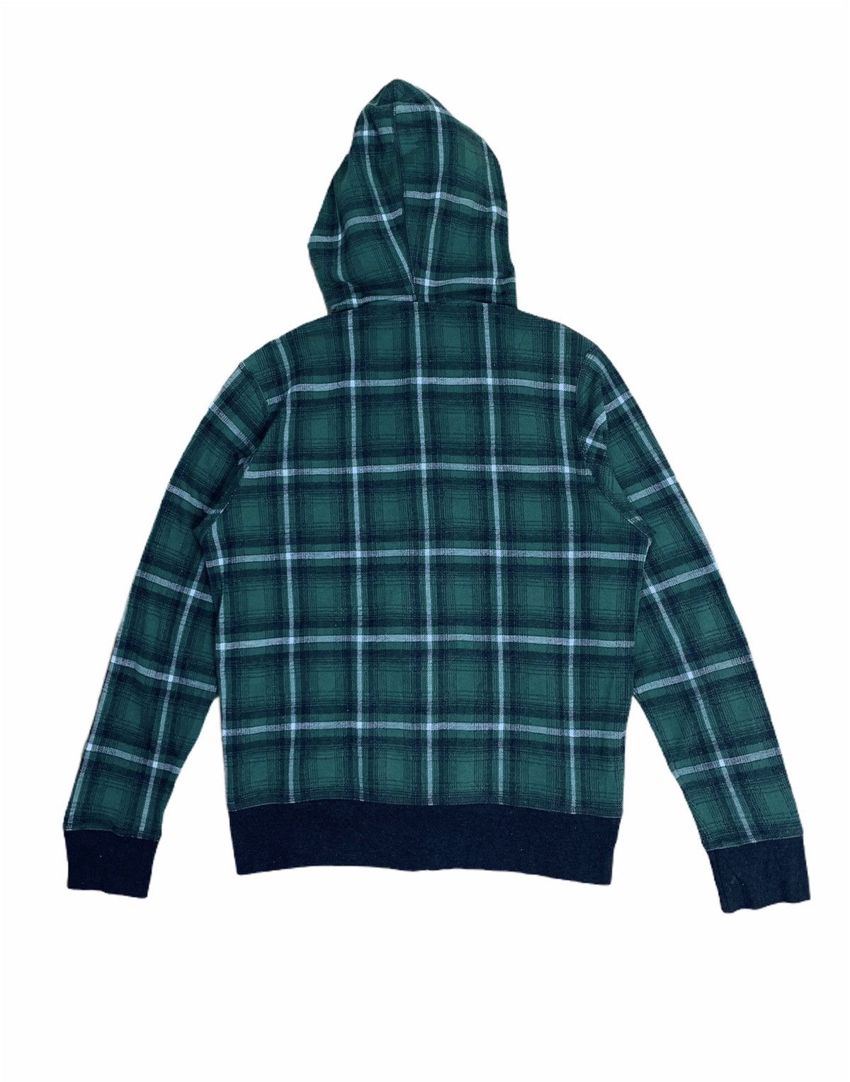 Designer × Japanese Brand BACKNUMBER Tartan Plaid Check Zipper Pullover Hoodie Jacket Size US M / EU 48-50 / 2 - 2 Thumbnail