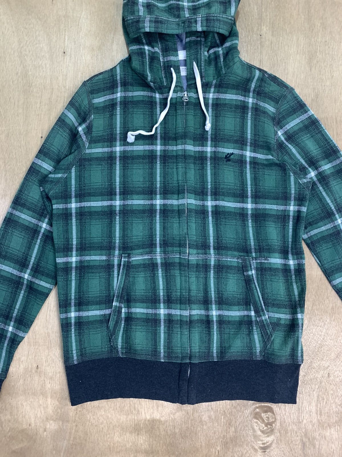 Designer × Japanese Brand BACKNUMBER Tartan Plaid Check Zipper Pullover Hoodie Jacket Size US M / EU 48-50 / 2 - 4 Thumbnail