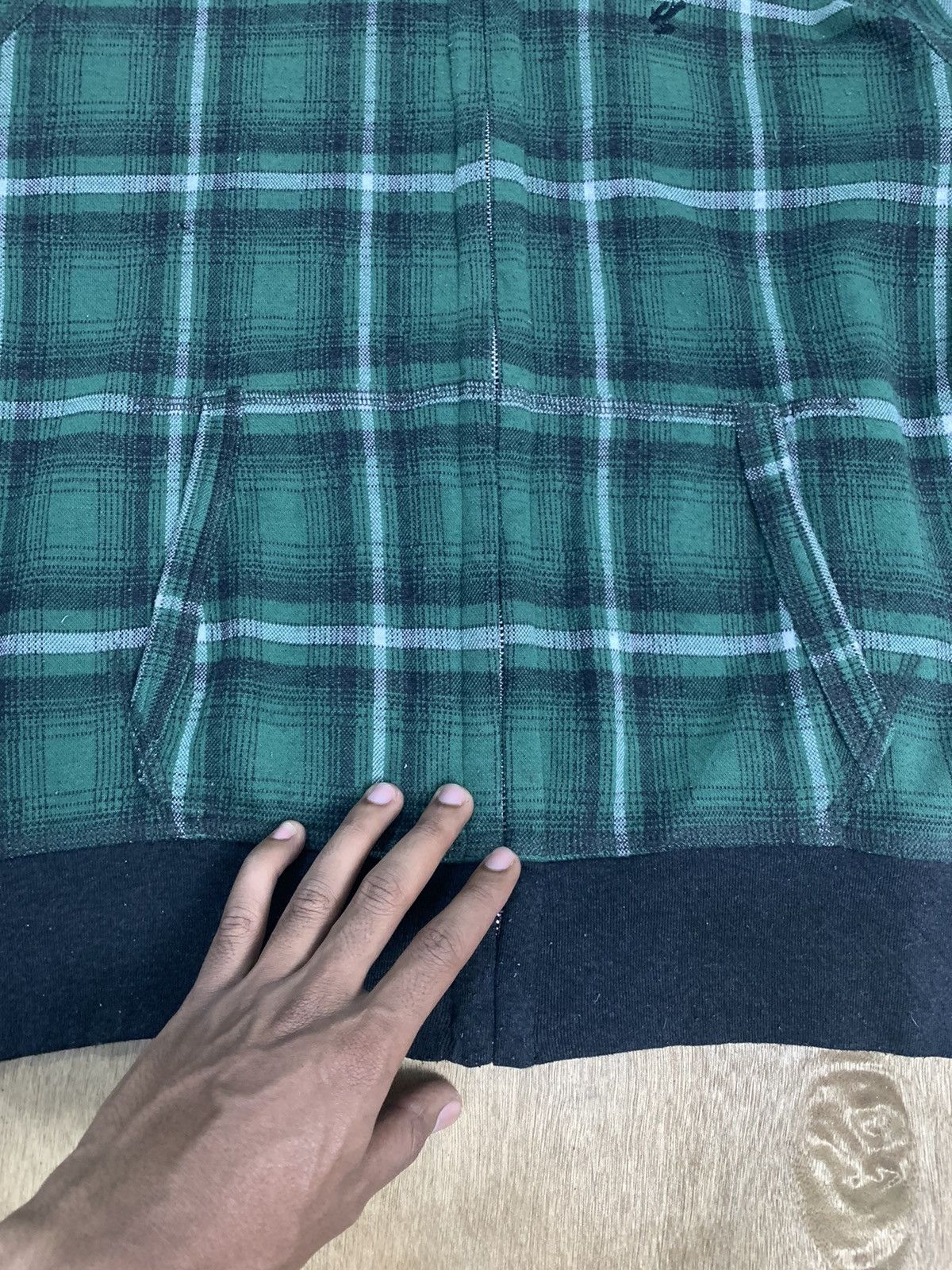 Designer × Japanese Brand BACKNUMBER Tartan Plaid Check Zipper Pullover Hoodie Jacket Size US M / EU 48-50 / 2 - 9 Thumbnail