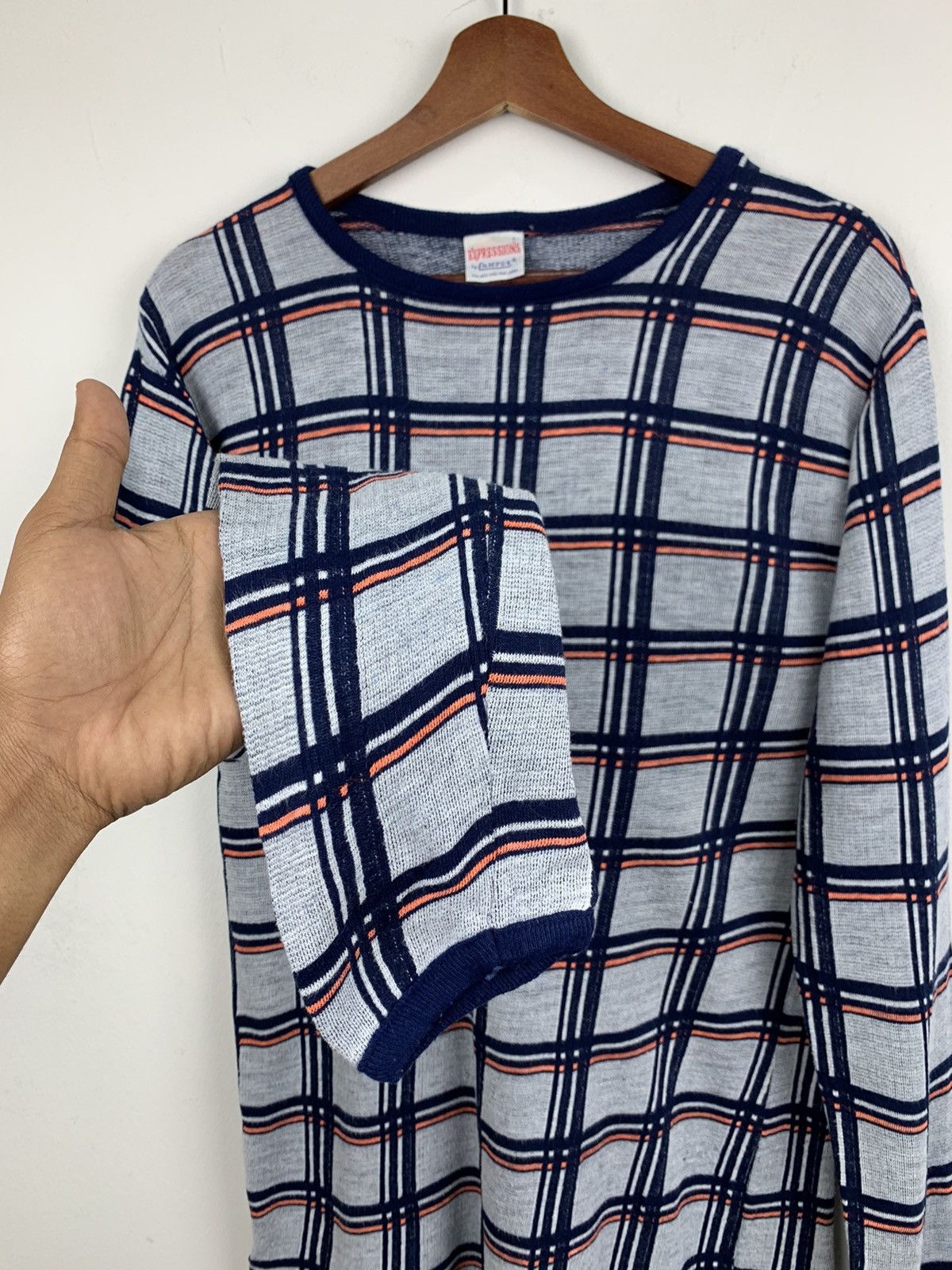 Other EXPRESSIONS BY CAMPUS Check Plaid Square Slimfit Sweatshirt Size US M / EU 48-50 / 2 - 5 Thumbnail