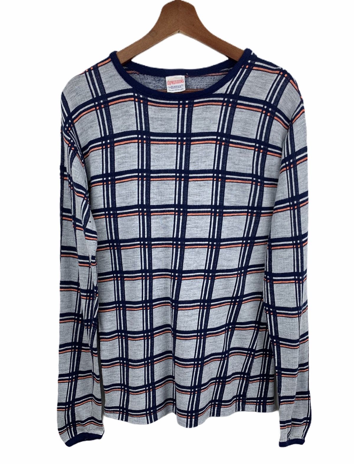 Other EXPRESSIONS BY CAMPUS Check Plaid Square Slimfit Sweatshirt Size US M / EU 48-50 / 2 - 1 Thumbnail