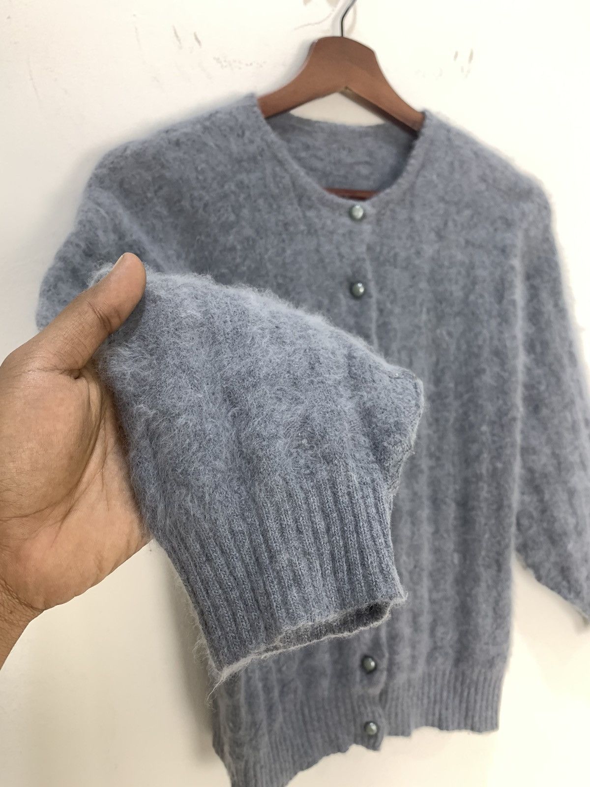 Japanese Brand JAPANESE Soft Merino Wool Mohair Knitwear Cardigan Sweater Size US S / EU 44-46 / 1 - 9 Thumbnail