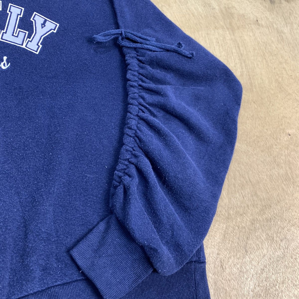 Japanese Brand SPARKLY MUCHNESS BigLogo Wrinkle Pullover Sleeve Sweatshirt Size US M / EU 48-50 / 2 - 9 Thumbnail