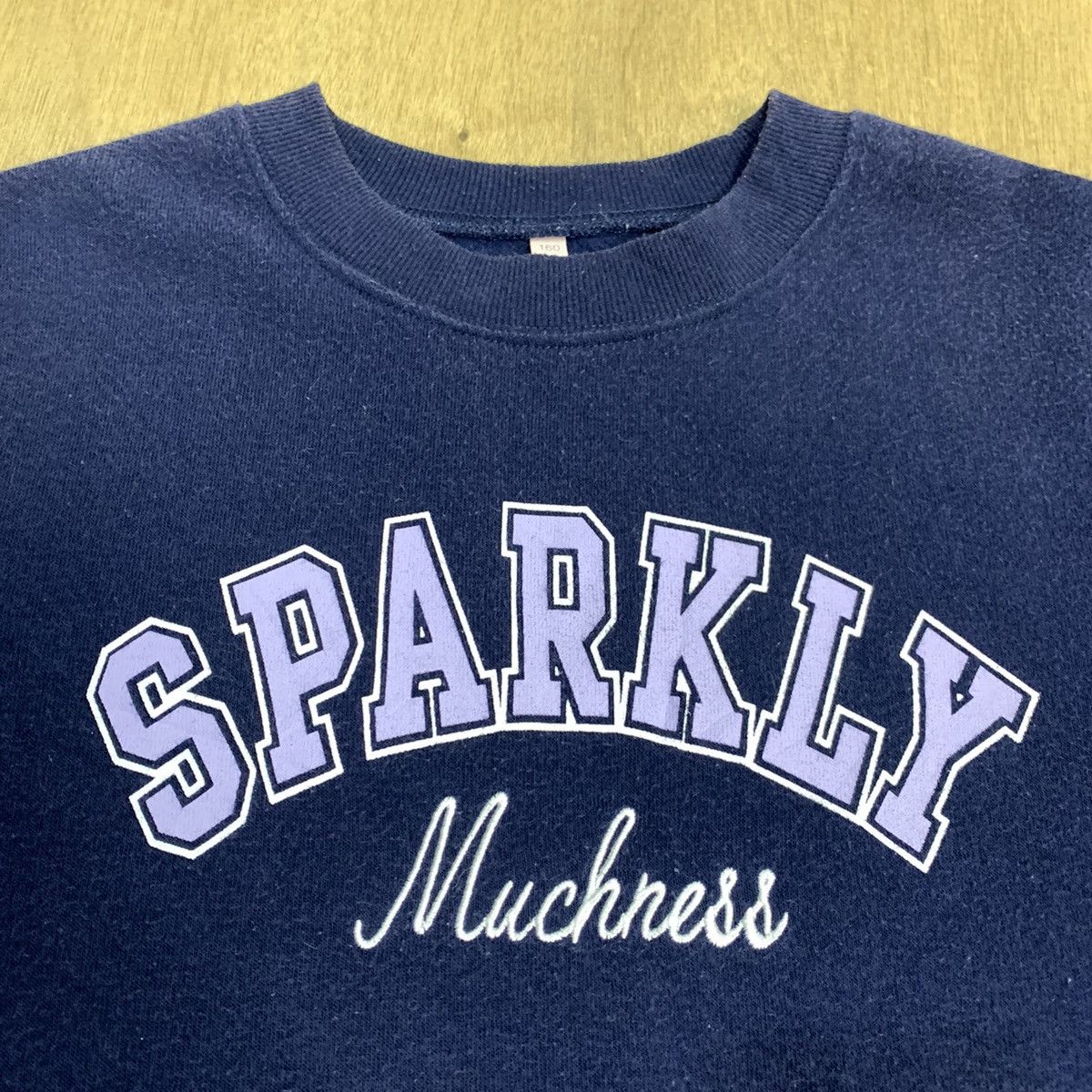 Japanese Brand SPARKLY MUCHNESS BigLogo Wrinkle Pullover Sleeve Sweatshirt Size US M / EU 48-50 / 2 - 7 Thumbnail