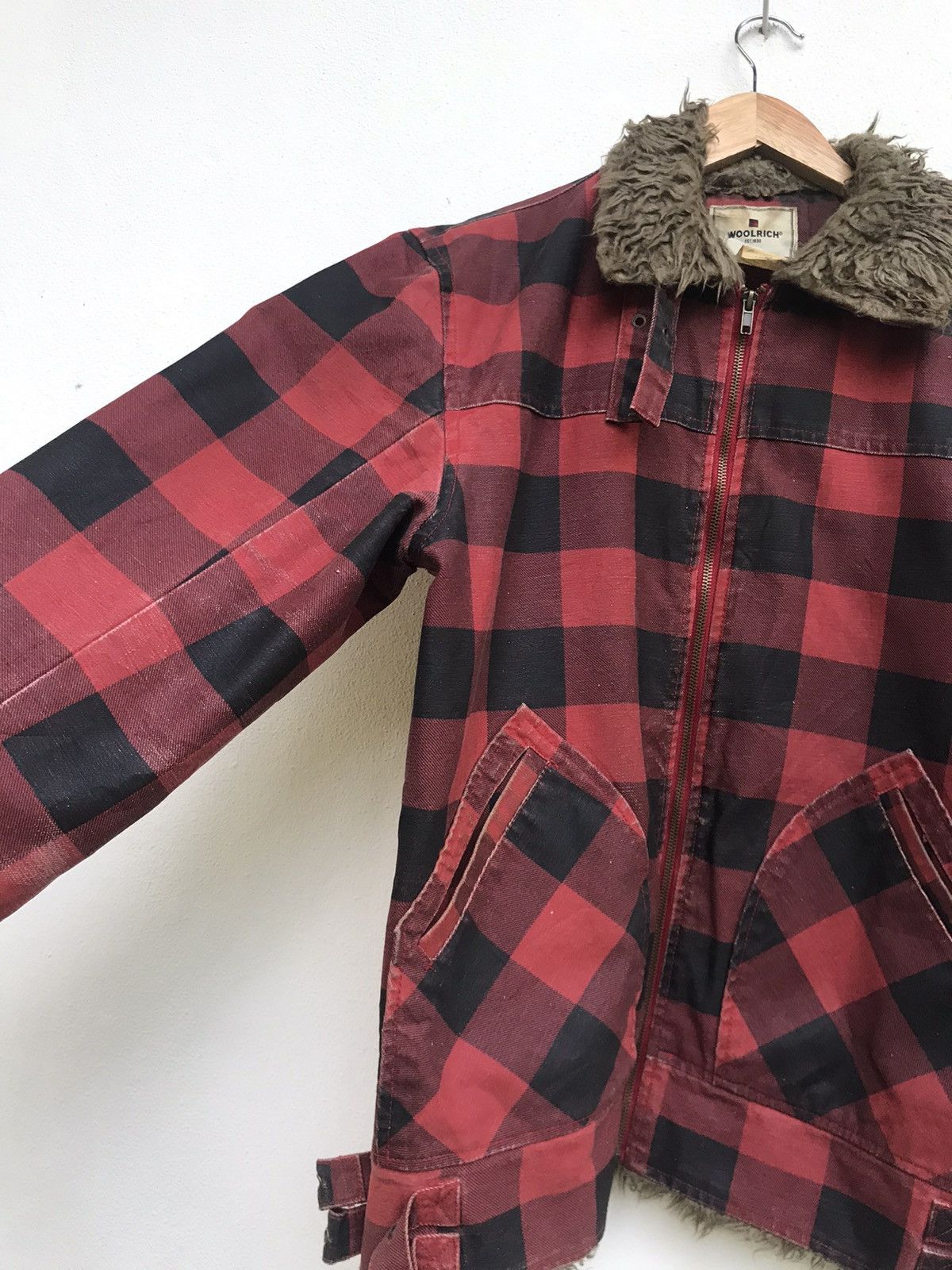 Woolrich Woolen Mills Woolrich Sherpa Checkered Bikers Jacket Size US M / EU 48-50 / 2 - 11 Thumbnail