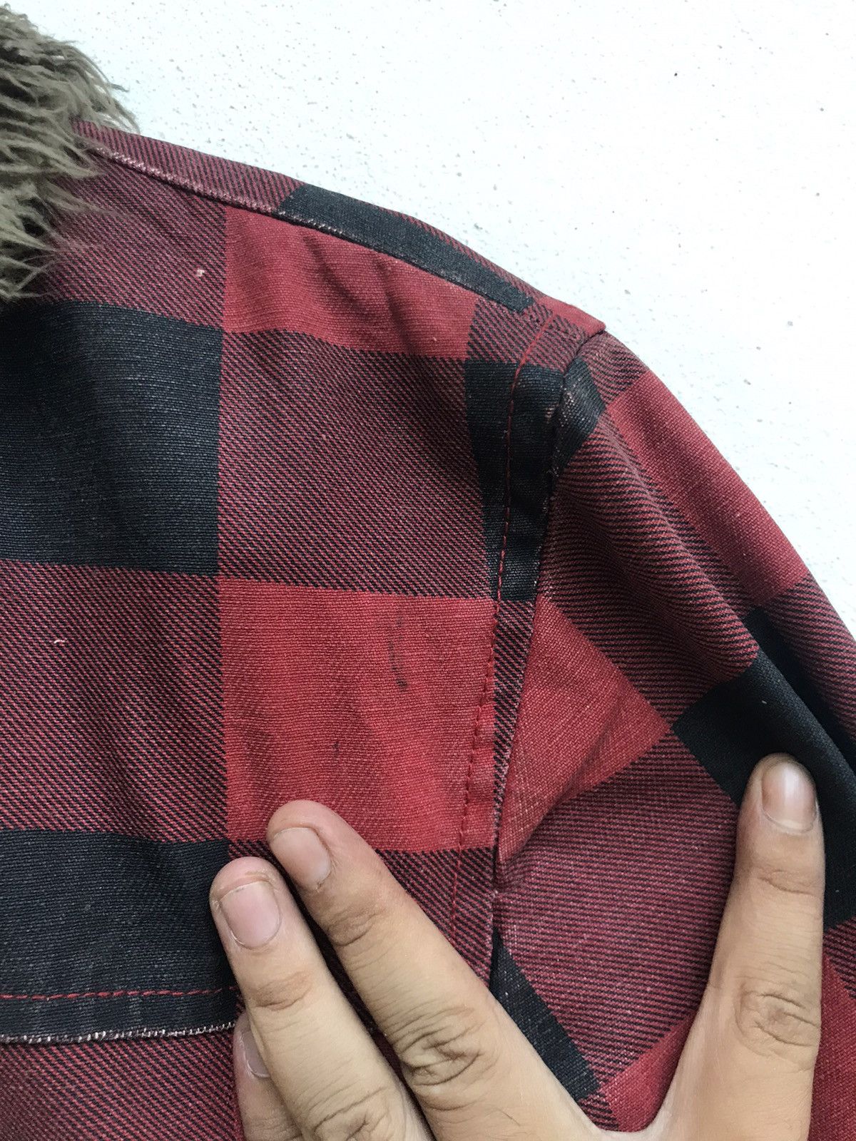 Woolrich Woolen Mills Woolrich Sherpa Checkered Bikers Jacket Size US M / EU 48-50 / 2 - 13 Thumbnail