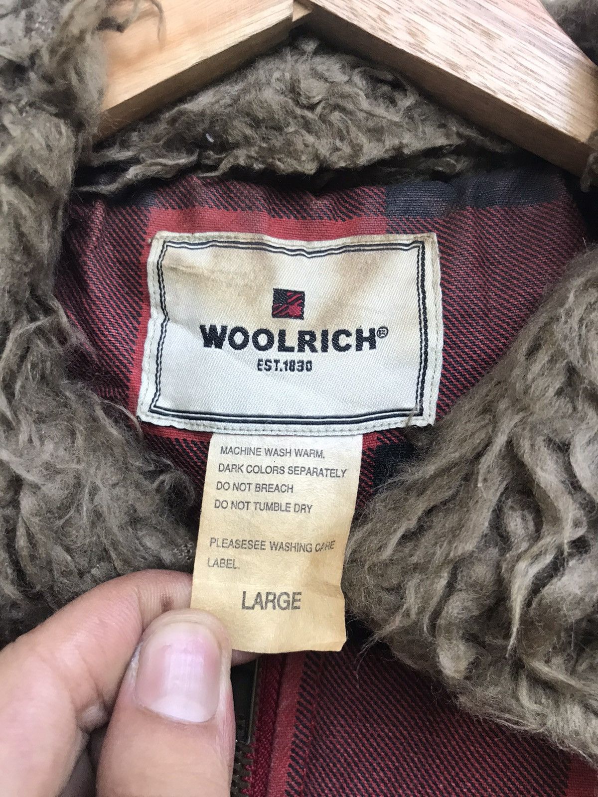 Woolrich Woolen Mills Woolrich Sherpa Checkered Bikers Jacket Size US M / EU 48-50 / 2 - 12 Thumbnail
