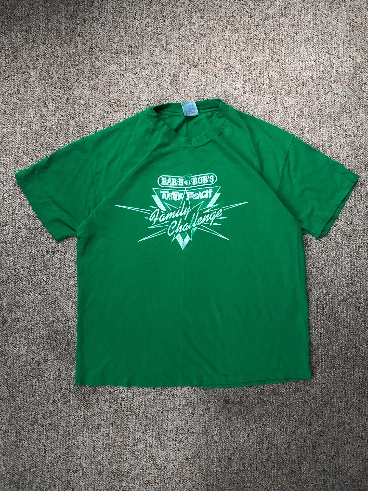 Bare Knuckles × Vintage Vintage 90s Single Stitch Faded Boxy Kelly ...