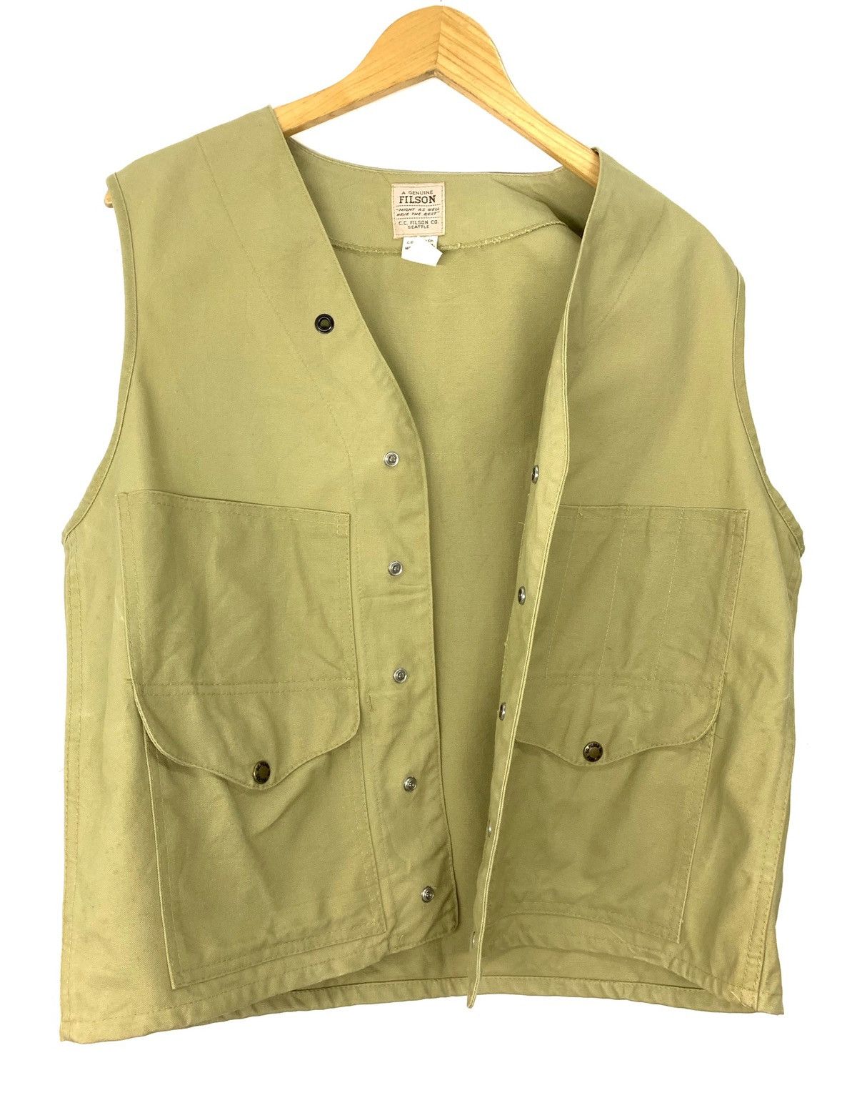 Filson × Garment Reproduction of Workers × Vintage RARE ‼️ 80s CC.Filson USA Tactical Pockets Military Vest Size US M / EU 48-50 / 2 - 2 Thumbnail