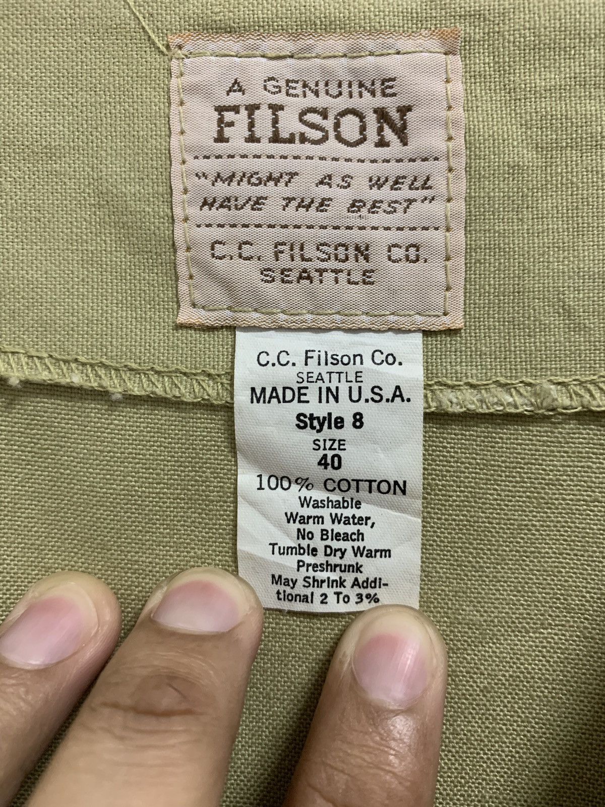 Filson × Garment Reproduction of Workers × Vintage RARE ‼️ 80s CC.Filson USA Tactical Pockets Military Vest Size US M / EU 48-50 / 2 - 4 Thumbnail