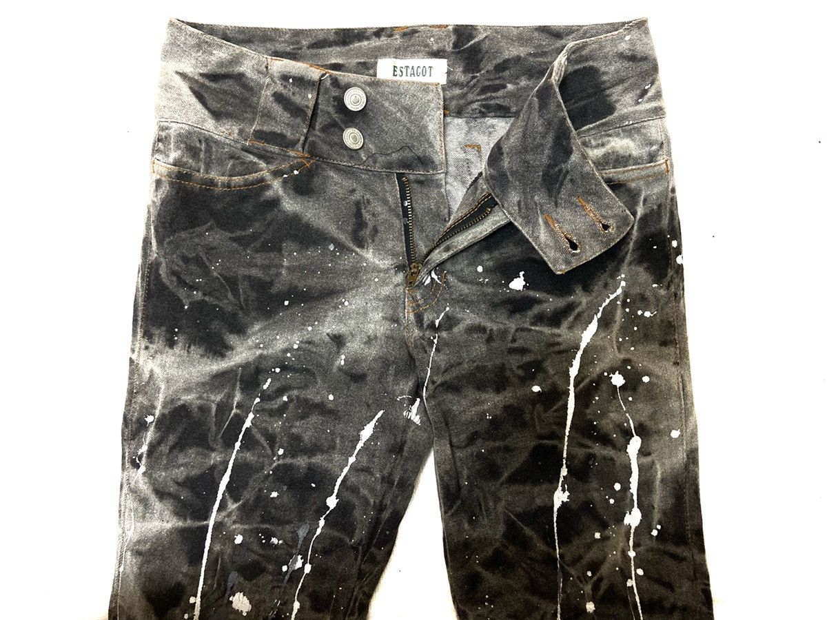 Japanese Brand × Vintage Japanese Brand Estacot Paint Painter Splashed All Over Denim Size US 28 / EU 44 - 3 Thumbnail