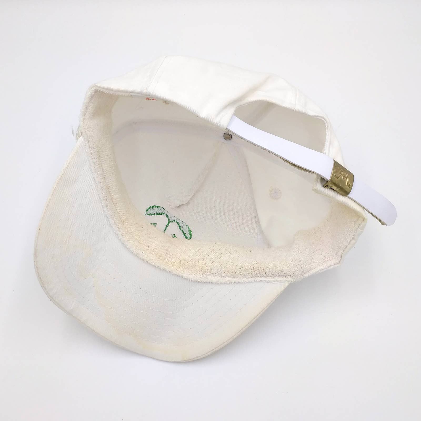 Vintage Vintage Mantek Trucker Hat 90s Embroidered Gold Leaf Brim Size ONE SIZE - 9 Thumbnail