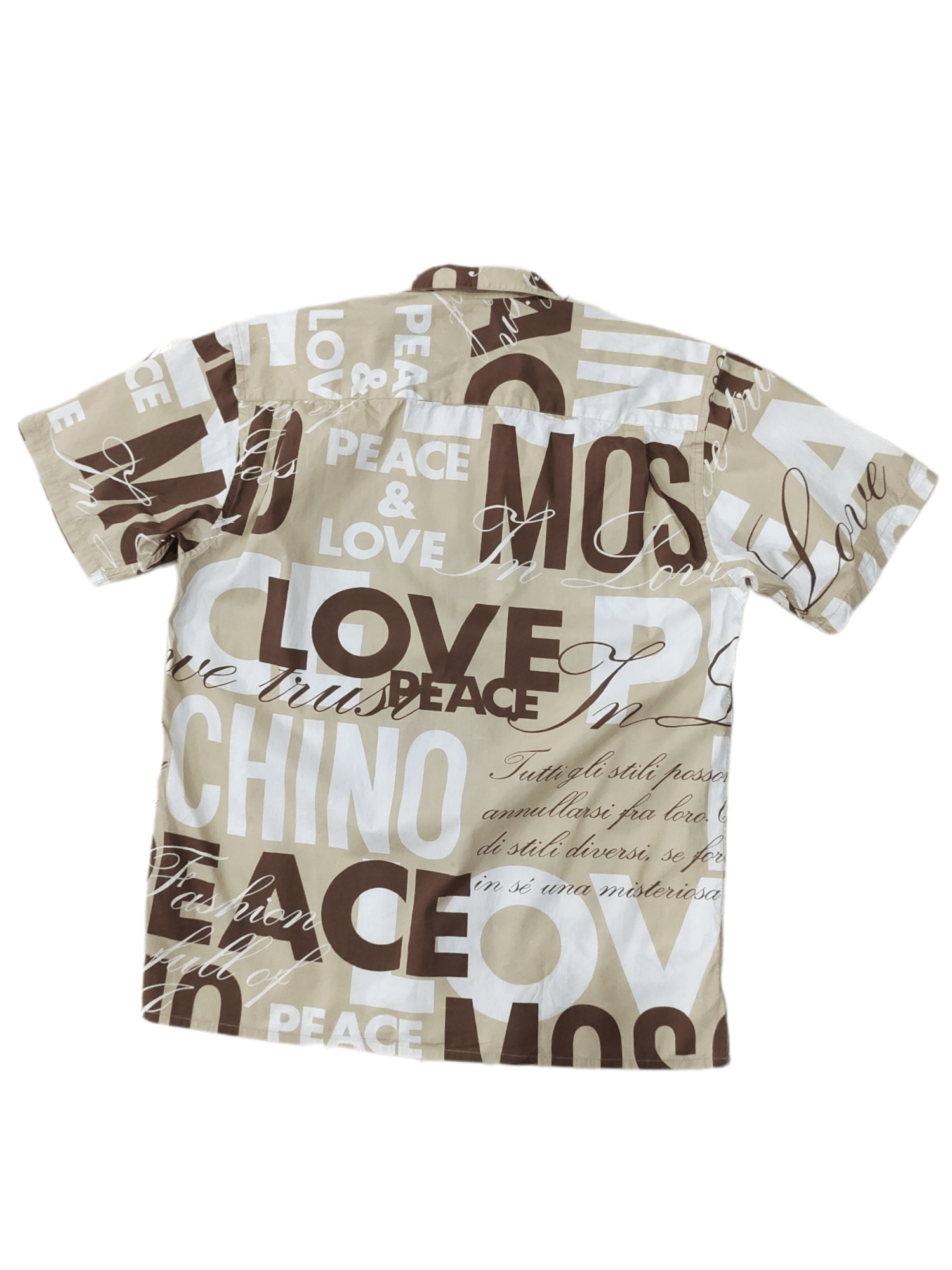 Moschino MOSCHINO Full Spell Out button up Shirt Size US XL / EU 56 / 4 - 2 Thumbnail