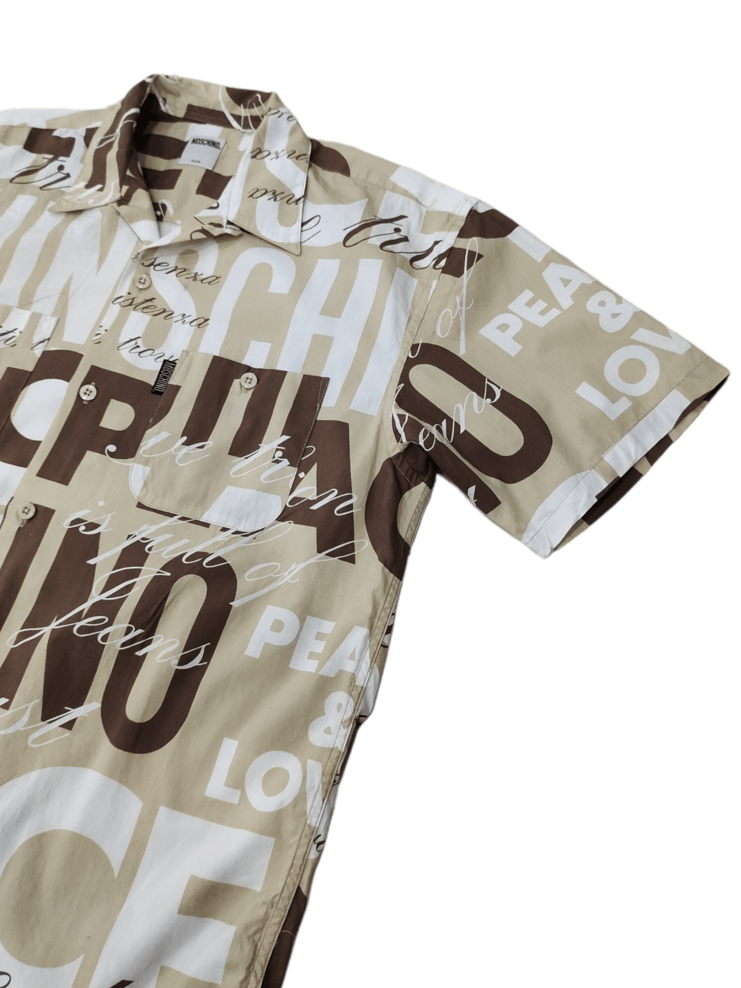 Moschino MOSCHINO Full Spell Out button up Shirt Size US XL / EU 56 / 4 - 3 Thumbnail