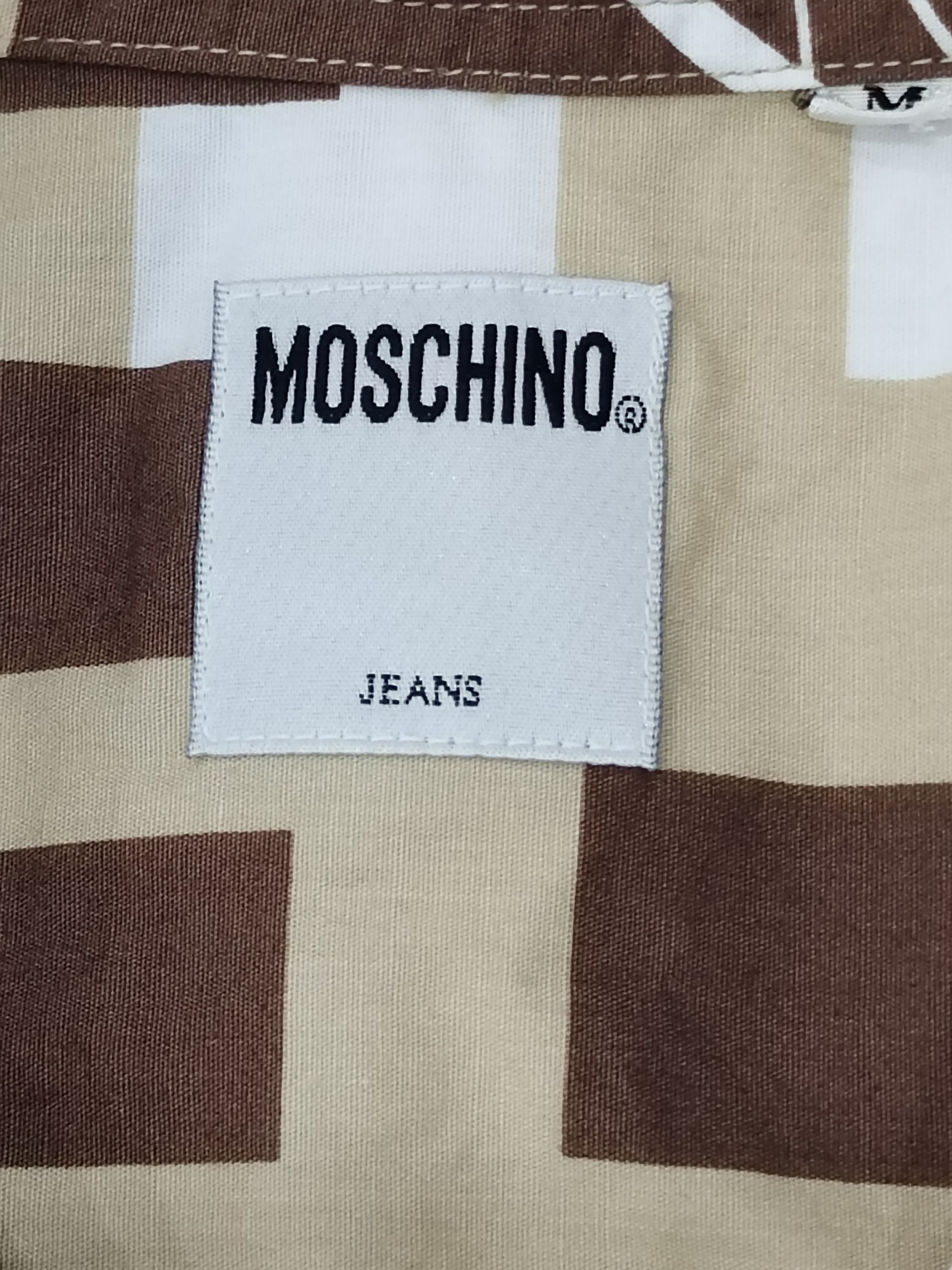 Moschino MOSCHINO Full Spell Out button up Shirt Size US XL / EU 56 / 4 - 5 Thumbnail