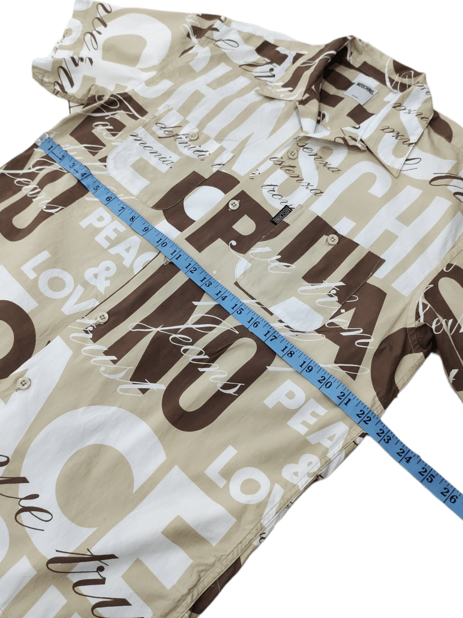 Moschino MOSCHINO Full Spell Out button up Shirt Size US XL / EU 56 / 4 - 8 Thumbnail