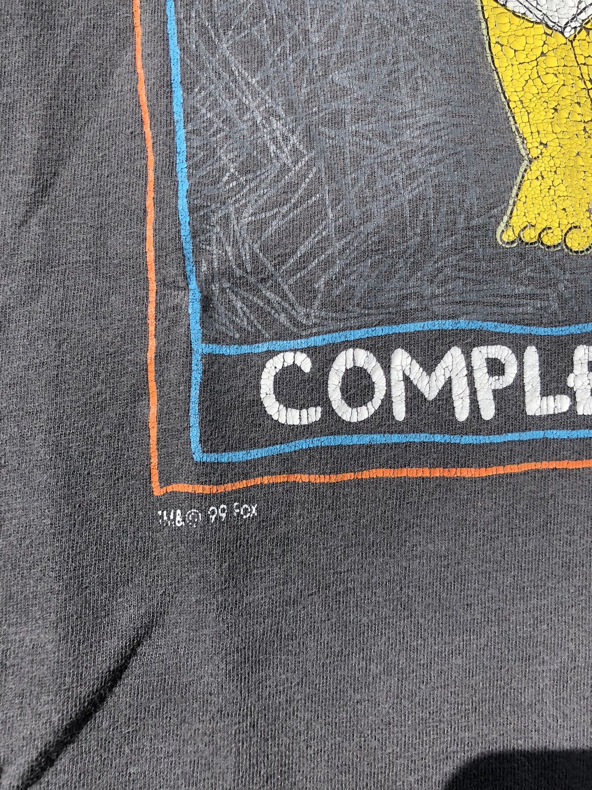 Cartoon Network Vintage 1999 Simpsons Homer The Complete Man Faded Tee Size US L / EU 52-54 / 3 - 8 Thumbnail