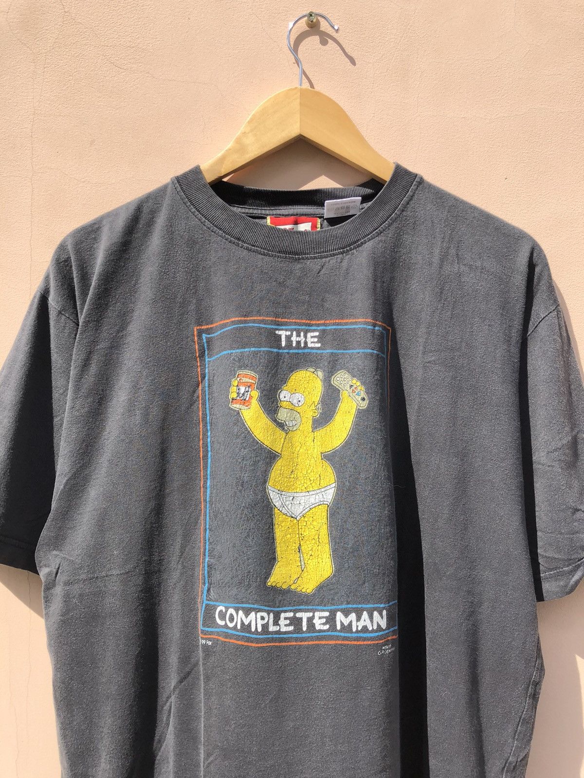 Cartoon Network Vintage 1999 Simpsons Homer The Complete Man Faded Tee Size US L / EU 52-54 / 3 - 4 Thumbnail