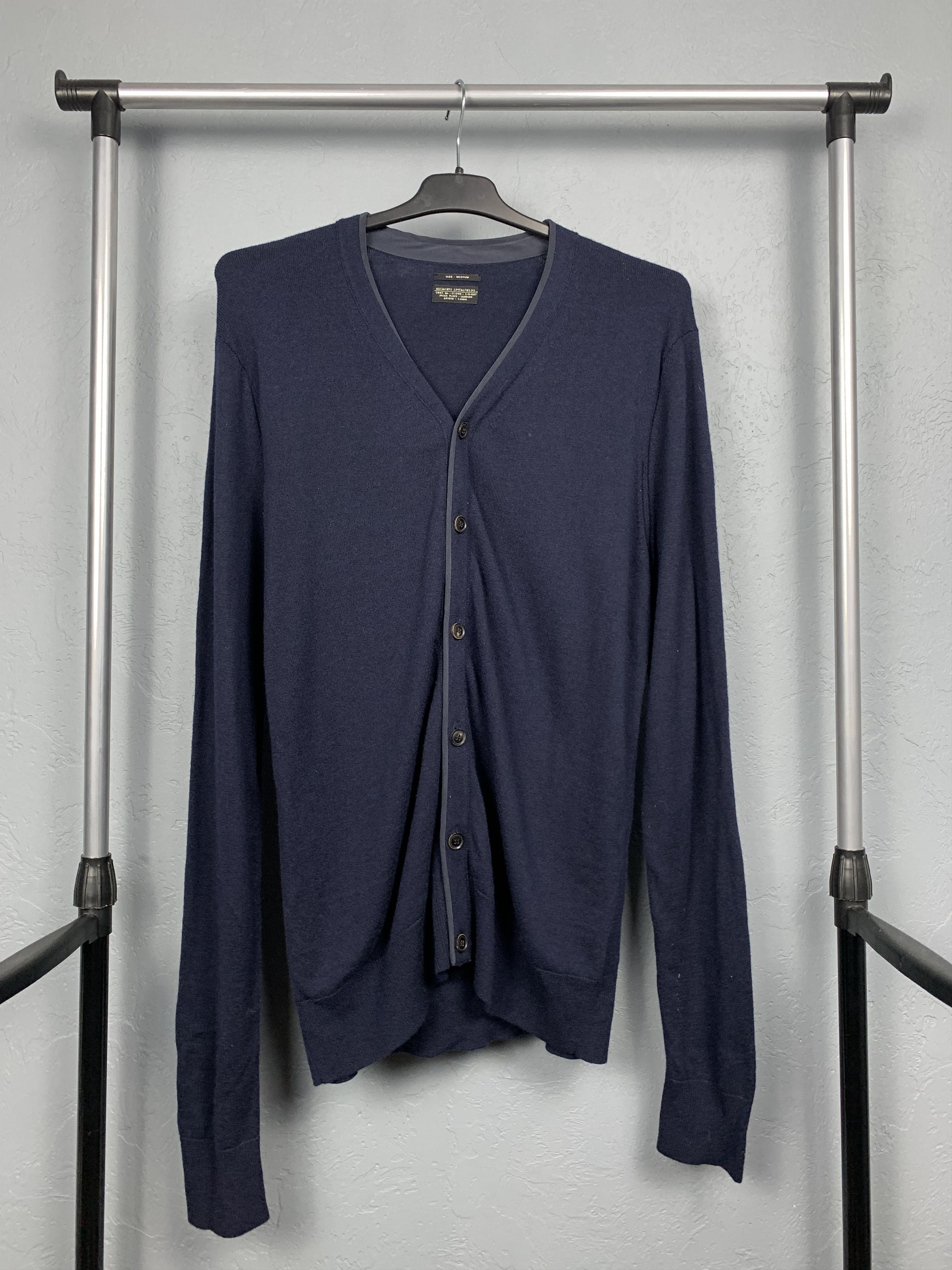 Allsaints Allsaints York Mens Merino Wool Knit Cardigan Size US M / EU 48-50 / 2 - 1 Thumbnail