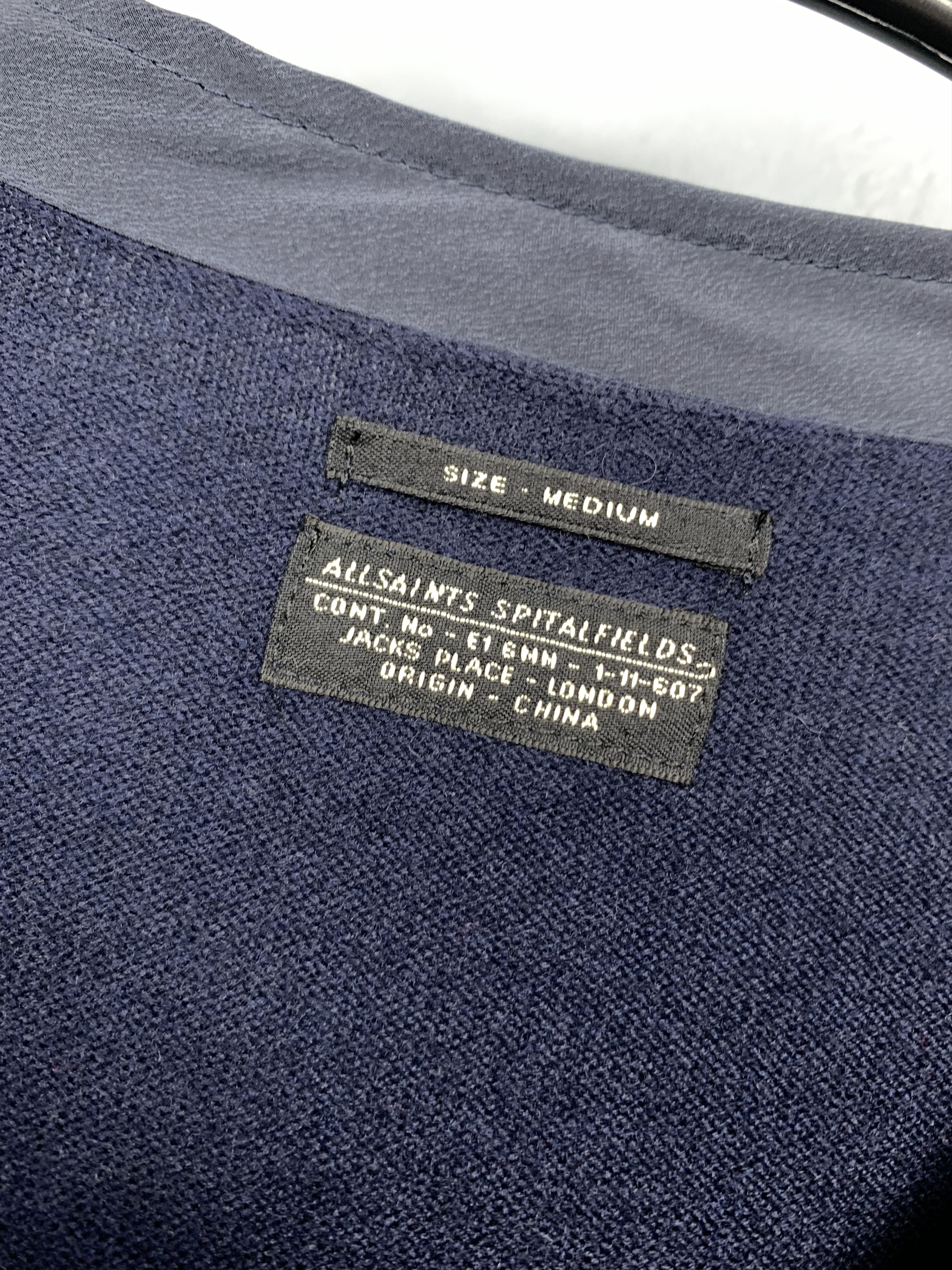 Allsaints Allsaints York Mens Merino Wool Knit Cardigan Size US M / EU 48-50 / 2 - 3 Thumbnail