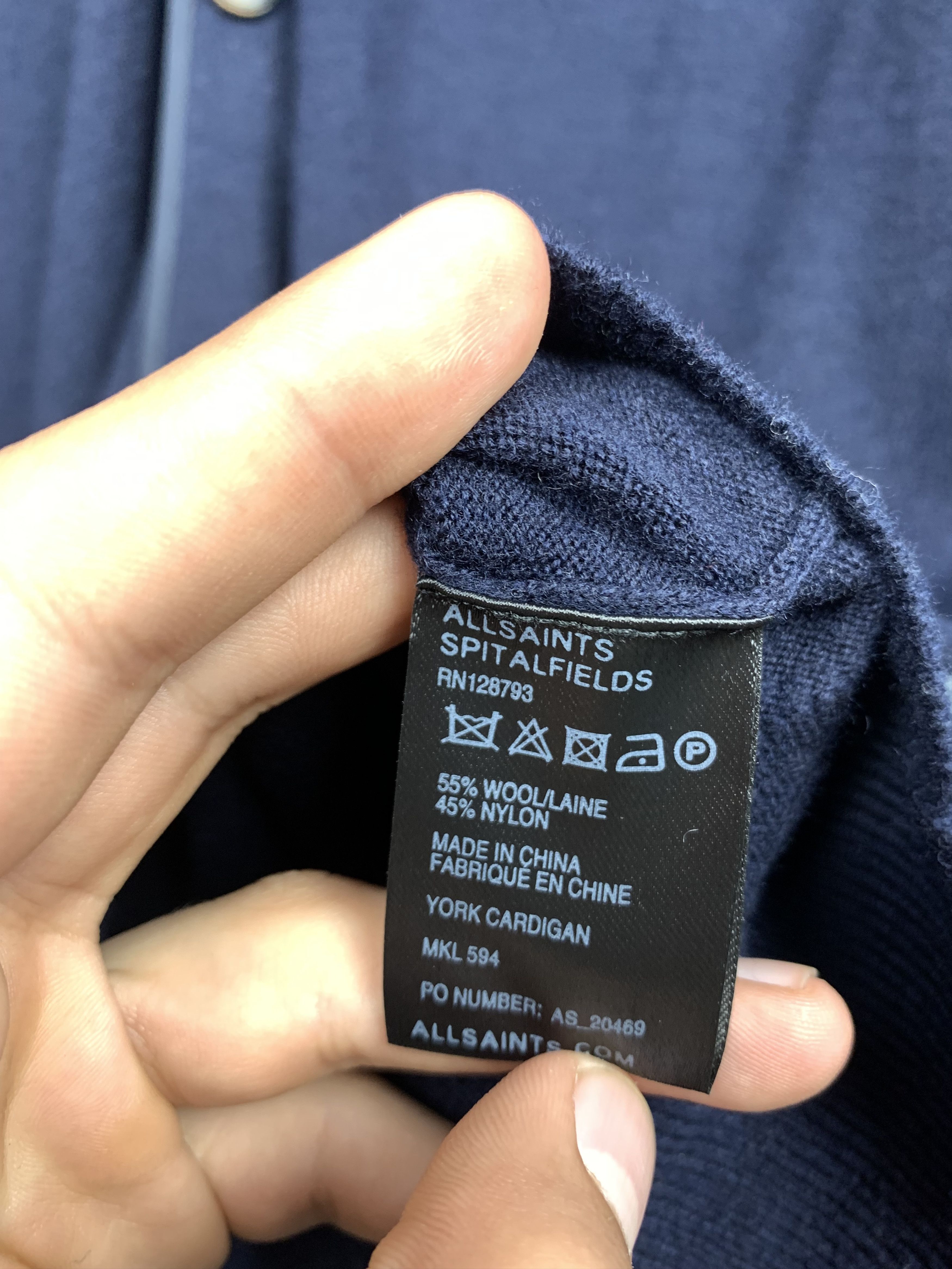 Allsaints Allsaints York Mens Merino Wool Knit Cardigan Size US M / EU 48-50 / 2 - 4 Thumbnail