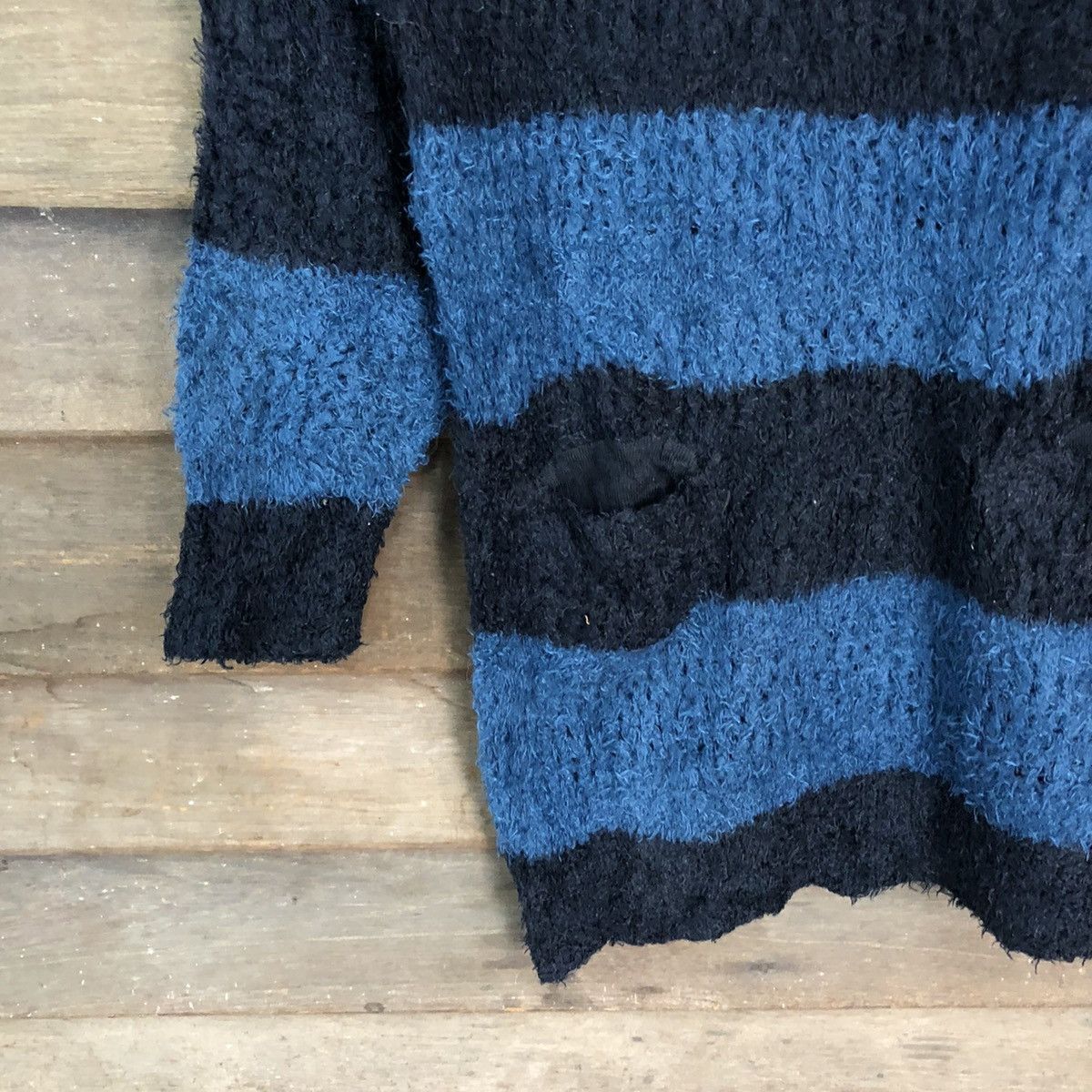 Japanese Brand Chocol Raffline Shag Shaggy Fur Mohair Knitwear #6990 Size US S / EU 44-46 / 1 - 4 Thumbnail