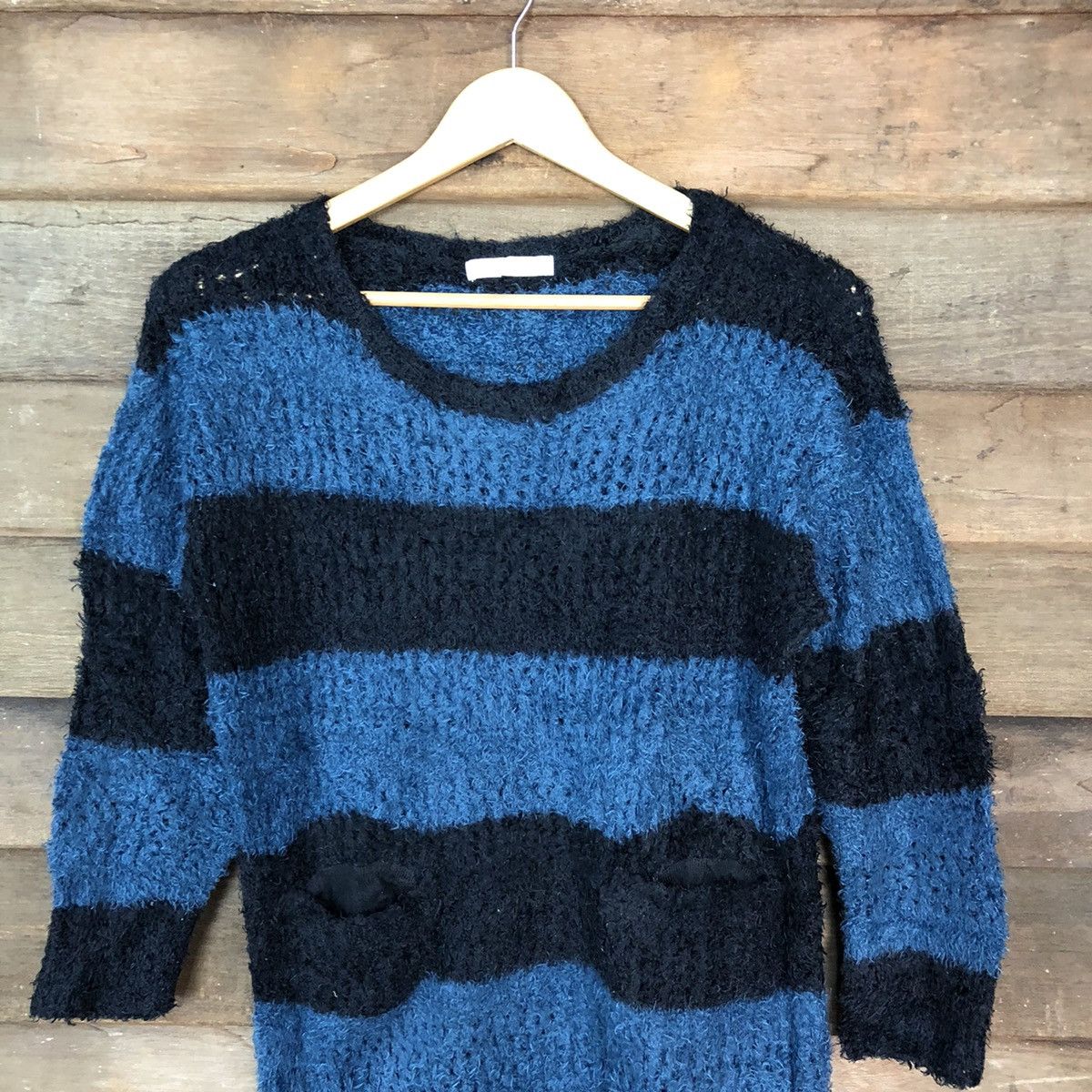 Japanese Brand Chocol Raffline Shag Shaggy Fur Mohair Knitwear #6990 Size US S / EU 44-46 / 1 - 2 Thumbnail