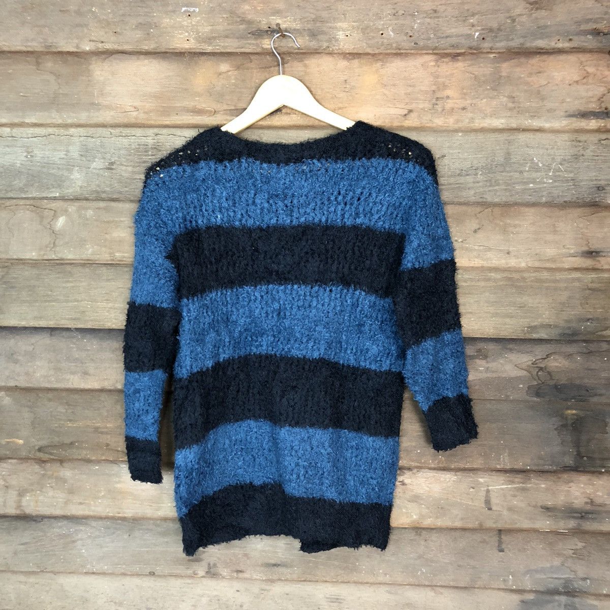 Japanese Brand Chocol Raffline Shag Shaggy Fur Mohair Knitwear #6990 Size US S / EU 44-46 / 1 - 9 Thumbnail