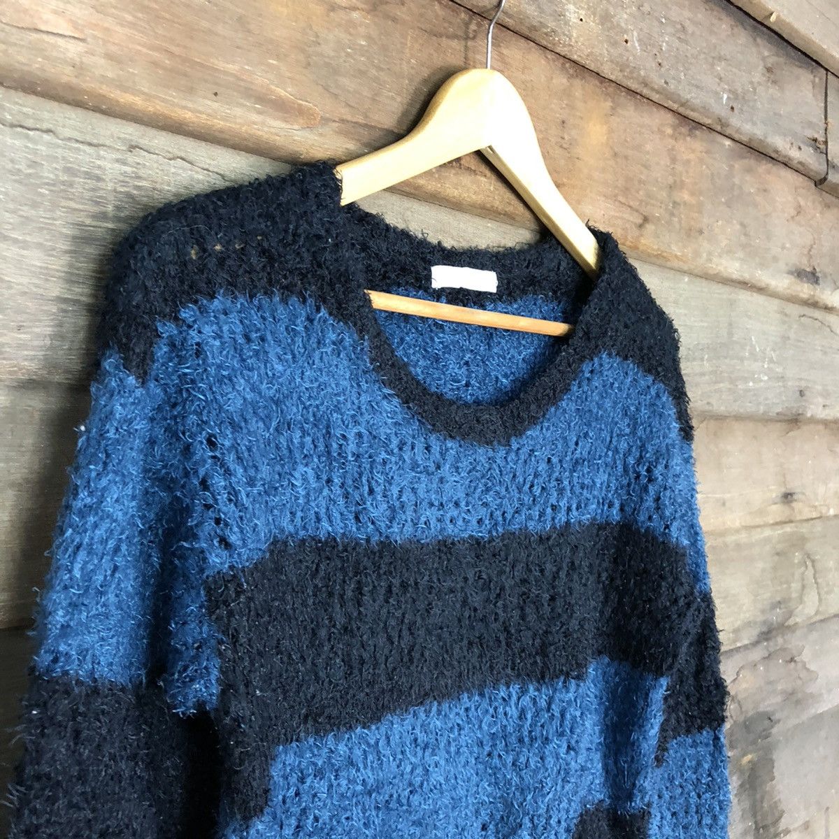 Japanese Brand Chocol Raffline Shag Shaggy Fur Mohair Knitwear #6990 Size US S / EU 44-46 / 1 - 6 Thumbnail