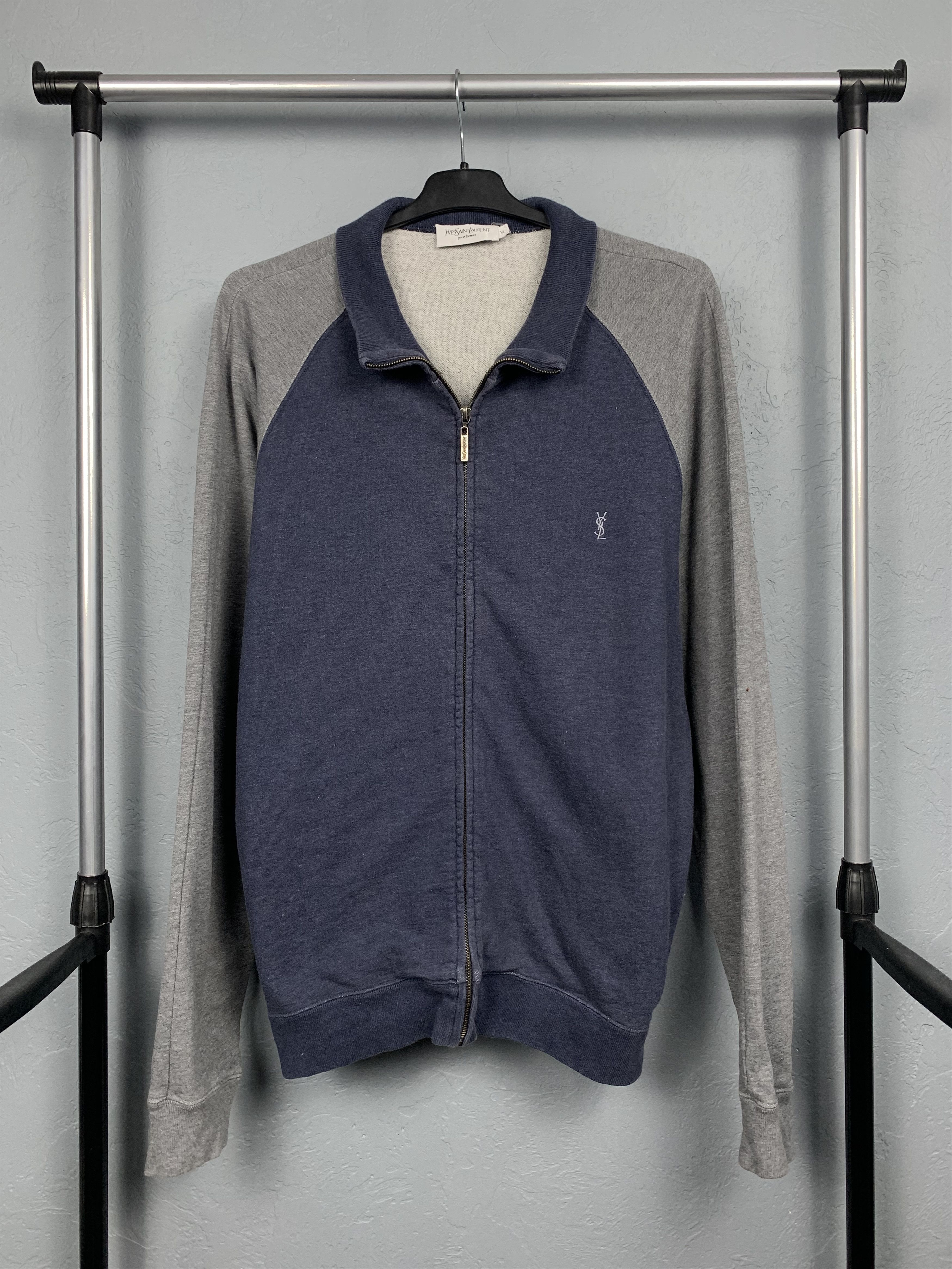 Yves Saint Laurent Vintage Yves Saint Laurent Mens Full Zip Sweater Size XL Size US XL / EU 56 / 4 - 1 Thumbnail