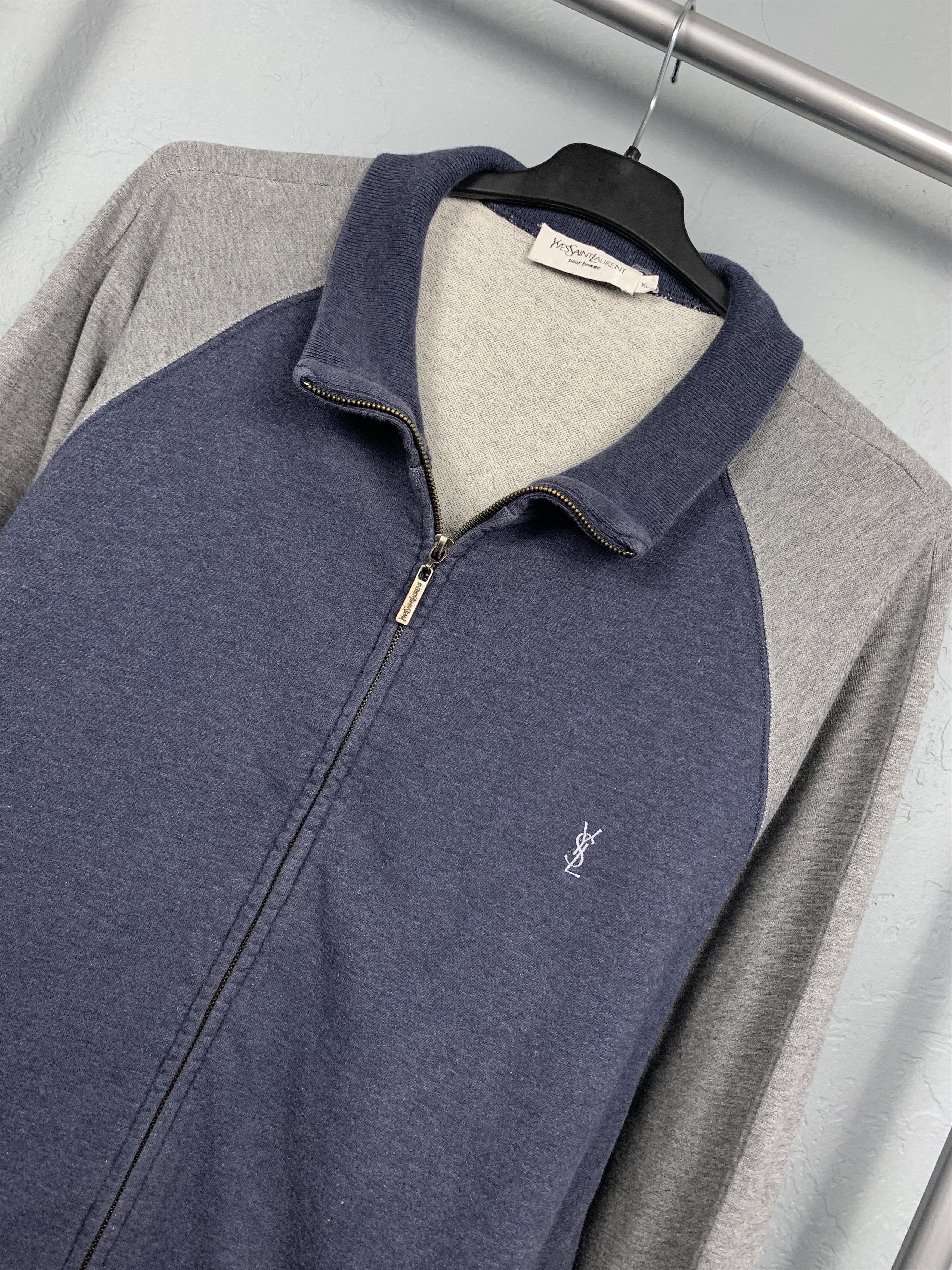 Yves Saint Laurent Vintage Yves Saint Laurent Mens Full Zip Sweater Size XL Size US XL / EU 56 / 4 - 2 Thumbnail