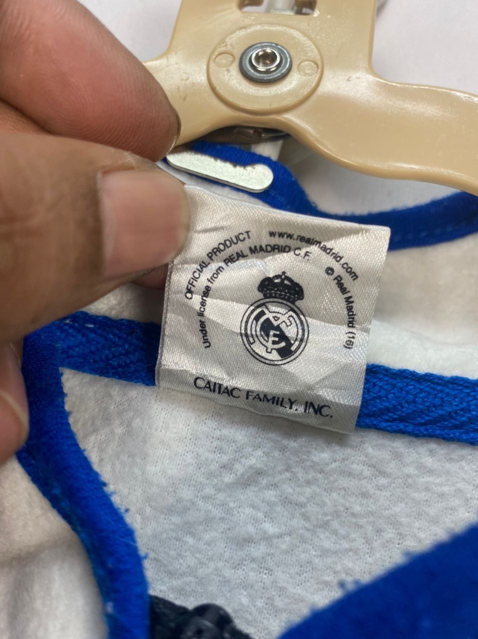 Other Real Madrid fleece half zipper long sleeve shirt Size US L / EU 52-54 / 3 - 4 Thumbnail