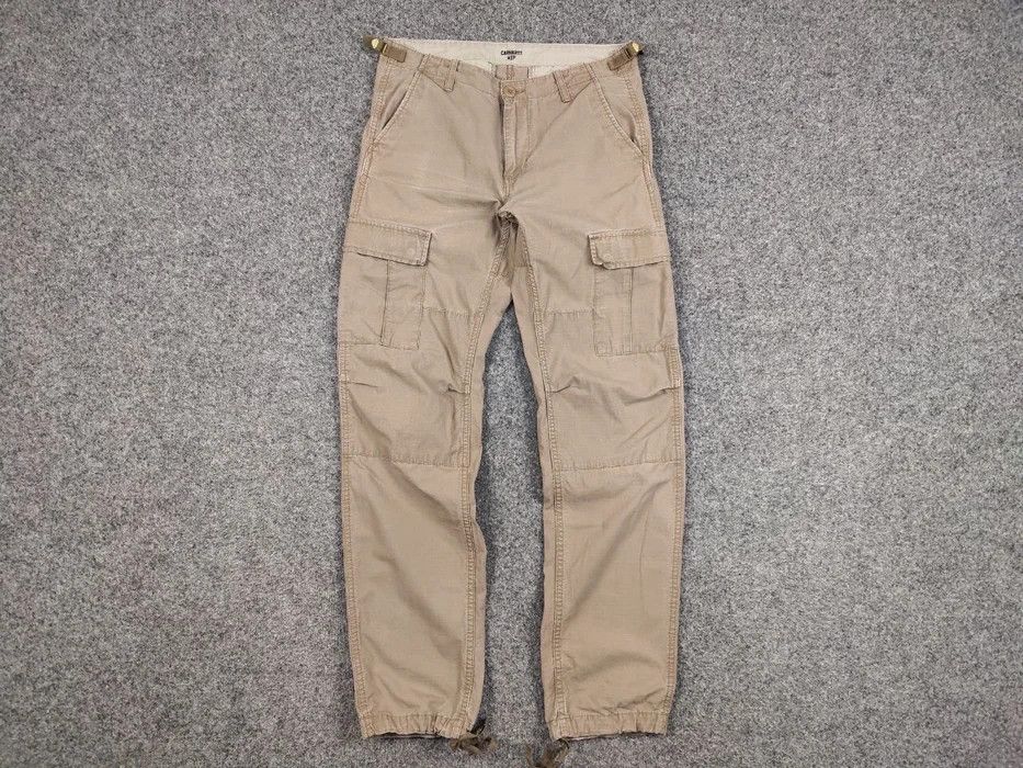 Carhartt Vintage 90's Carhartt WIP Aviation Beige Cargo Pants Travis Size US 30 / EU 46 - 5 Thumbnail