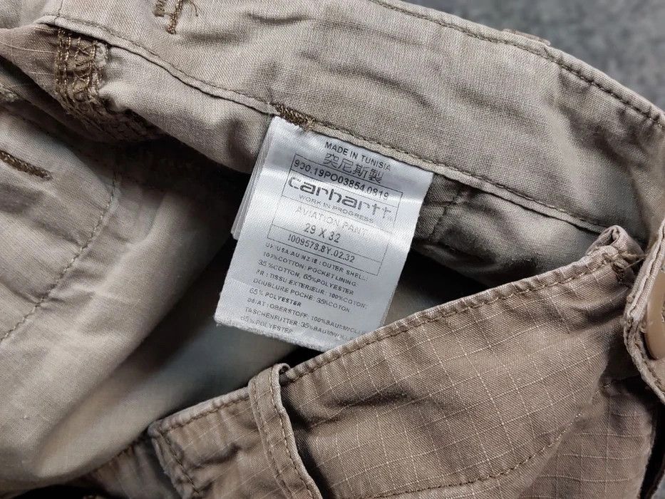 Carhartt Vintage 90's Carhartt WIP Aviation Beige Cargo Pants Travis Size US 30 / EU 46 - 9 Thumbnail