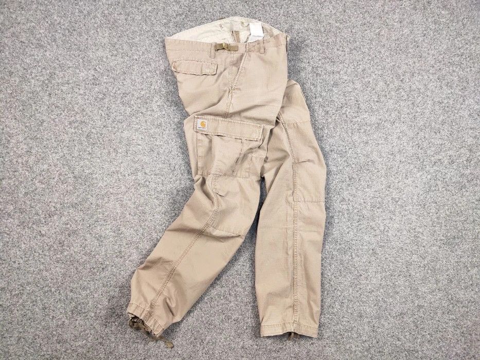 Carhartt Vintage 90's Carhartt WIP Aviation Beige Cargo Pants Travis Size US 30 / EU 46 - 7 Thumbnail