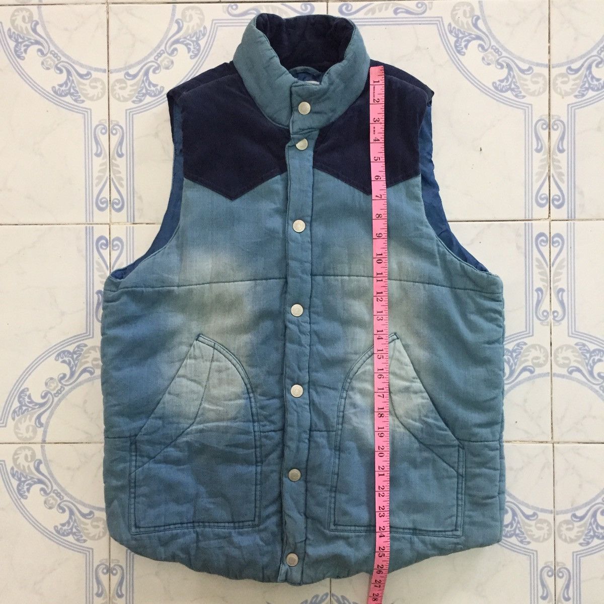 Japanese Brand Nylaus Thin Puffer Sleeveless Vest Jacket Like Denim Jeans Size US L / EU 52-54 / 3 - 14 Thumbnail