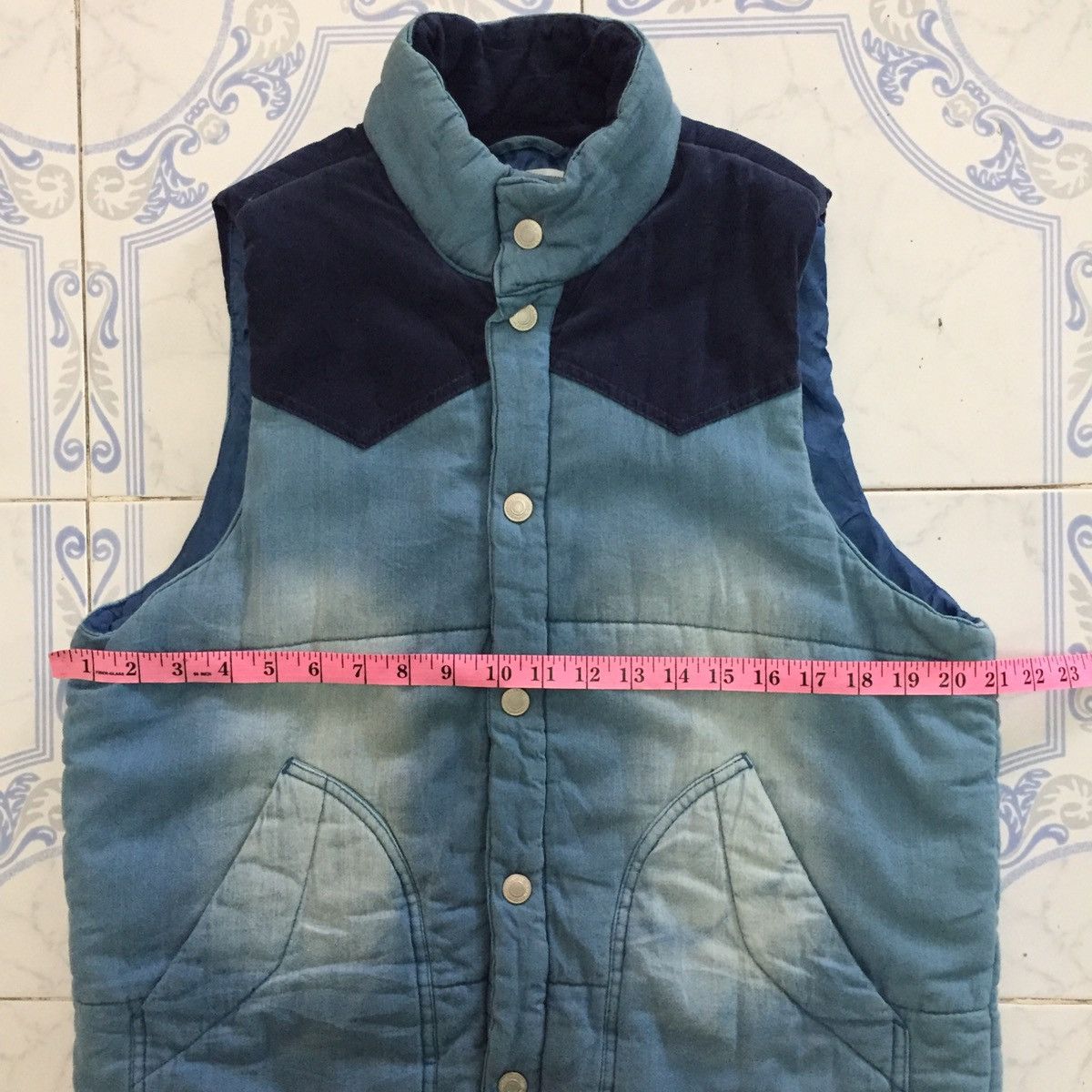 Japanese Brand Nylaus Thin Puffer Sleeveless Vest Jacket Like Denim Jeans Size US L / EU 52-54 / 3 - 13 Thumbnail