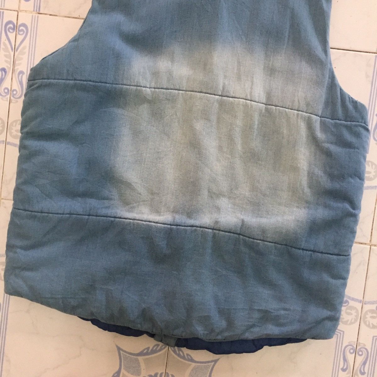 Japanese Brand Nylaus Thin Puffer Sleeveless Vest Jacket Like Denim Jeans Size US L / EU 52-54 / 3 - 7 Thumbnail