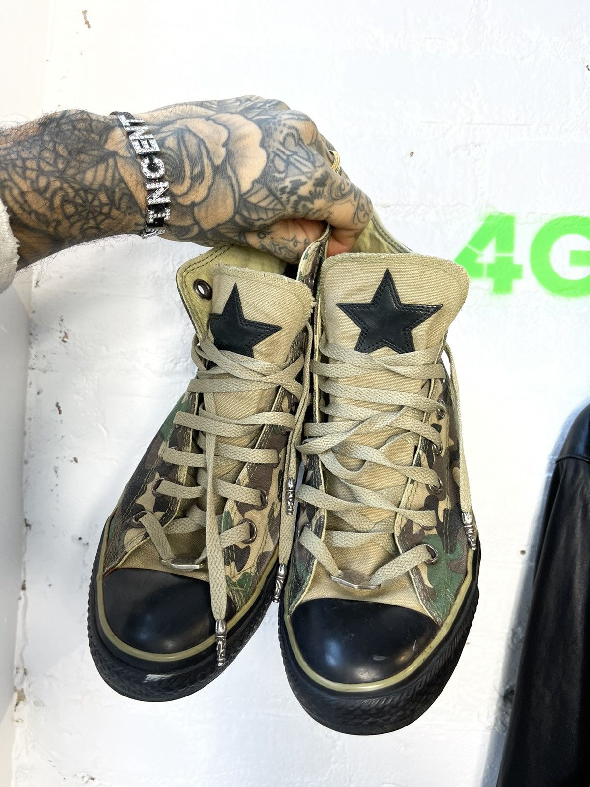 Chrome Hearts × Converse CHROME HEARTS x Converse Canvas Custom Sneakers 10-10.5 Size US 10.5 / EU 43-44 - 18 Thumbnail