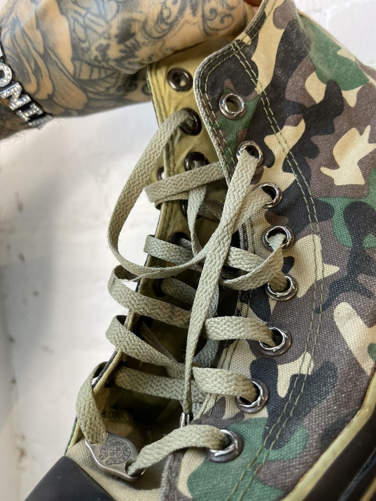 Chrome Hearts × Converse CHROME HEARTS x Converse Canvas Custom Sneakers 10-10.5 Size US 10.5 / EU 43-44 - 19 Thumbnail