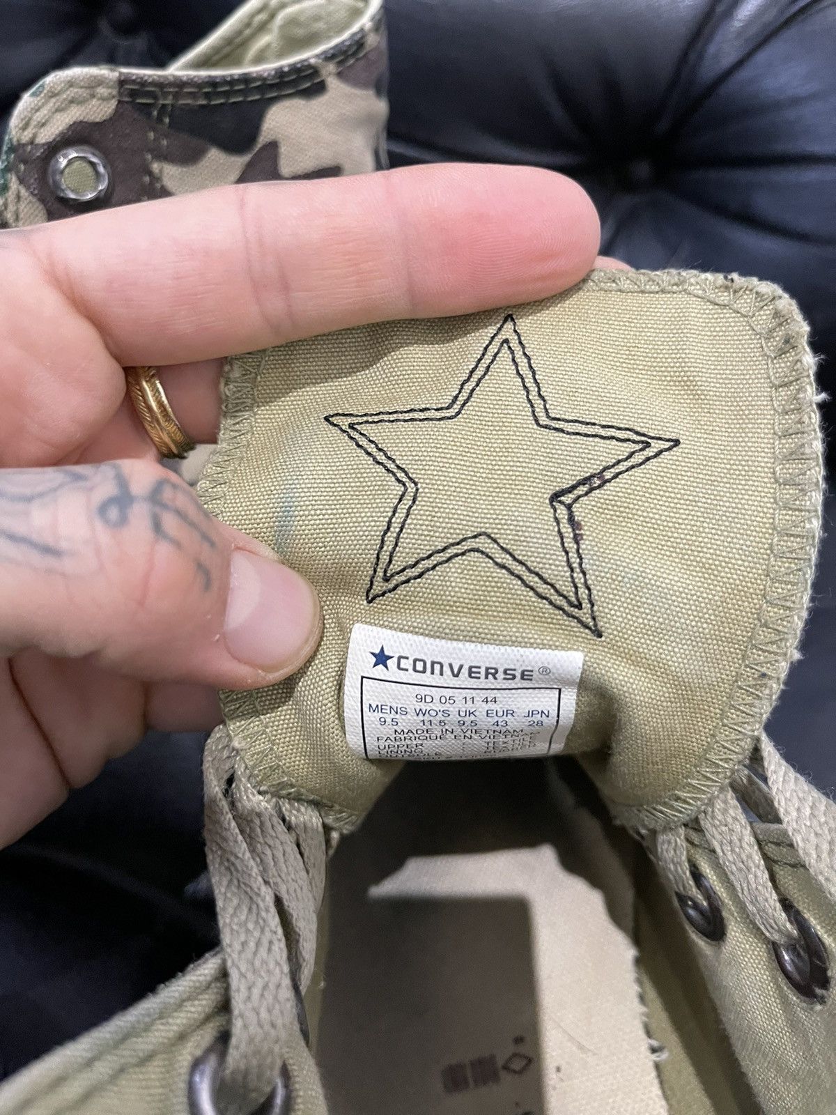 Chrome Hearts × Converse CHROME HEARTS x Converse Canvas Custom Sneakers 10-10.5 Size US 10.5 / EU 43-44 - 11 Thumbnail
