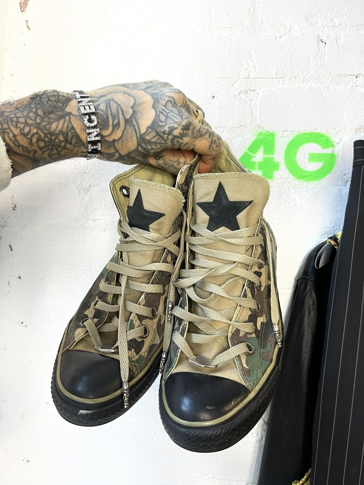 Chrome Hearts × Converse CHROME HEARTS x Converse Canvas Custom Sneakers 10-10.5 Size US 10.5 / EU 43-44 - 1 Thumbnail