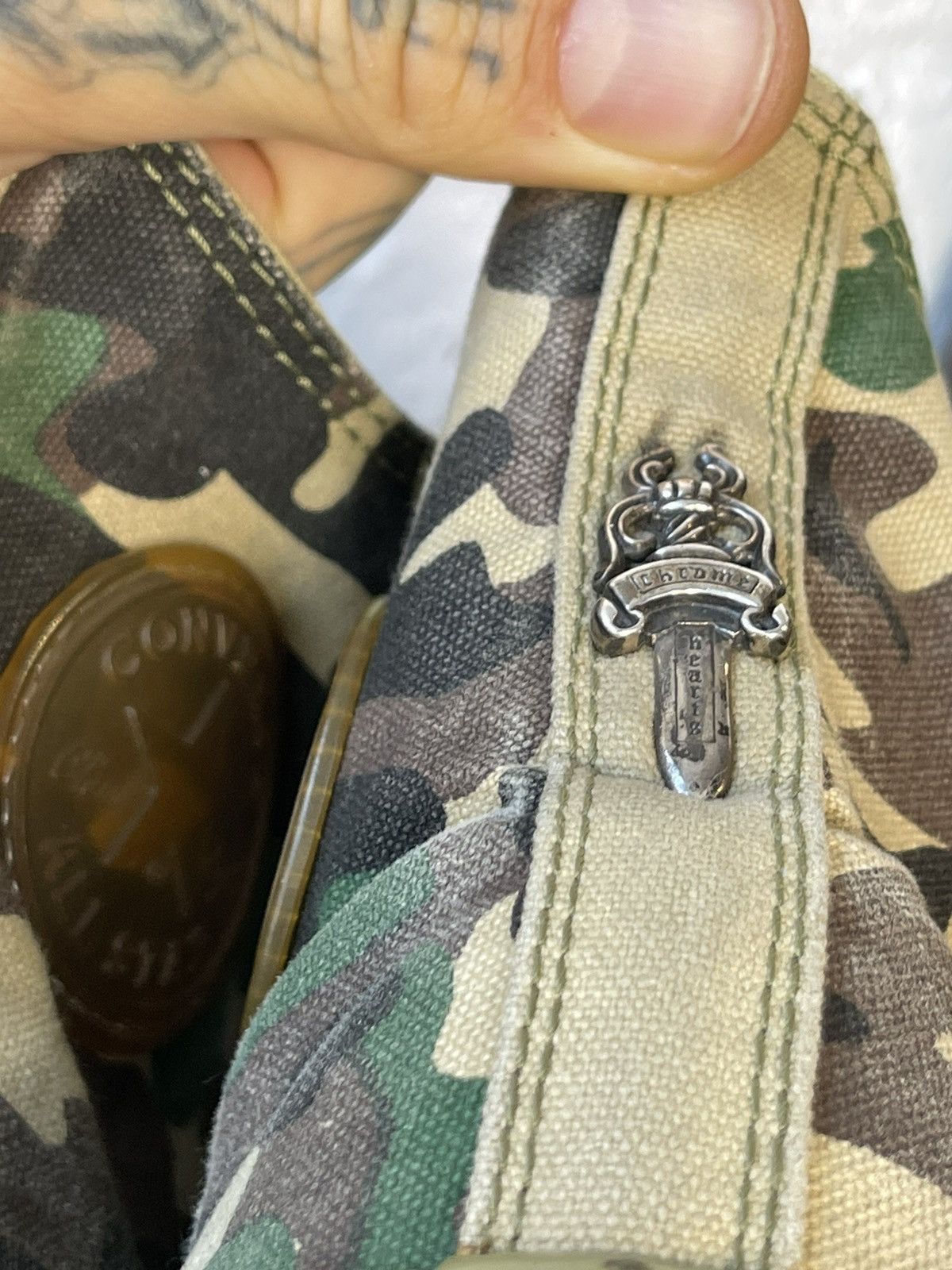 Chrome Hearts × Converse CHROME HEARTS x Converse Canvas Custom Sneakers 10-10.5 Size US 10.5 / EU 43-44 - 17 Thumbnail