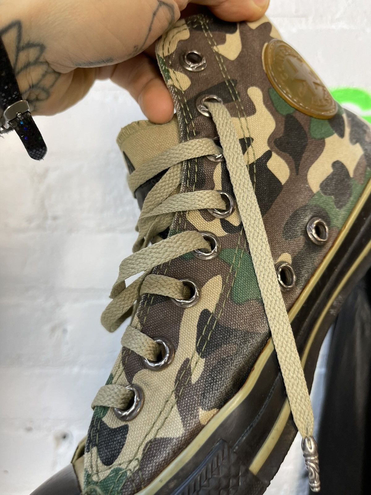 Chrome Hearts × Converse CHROME HEARTS x Converse Canvas Custom Sneakers 10-10.5 Size US 10.5 / EU 43-44 - 24 Thumbnail