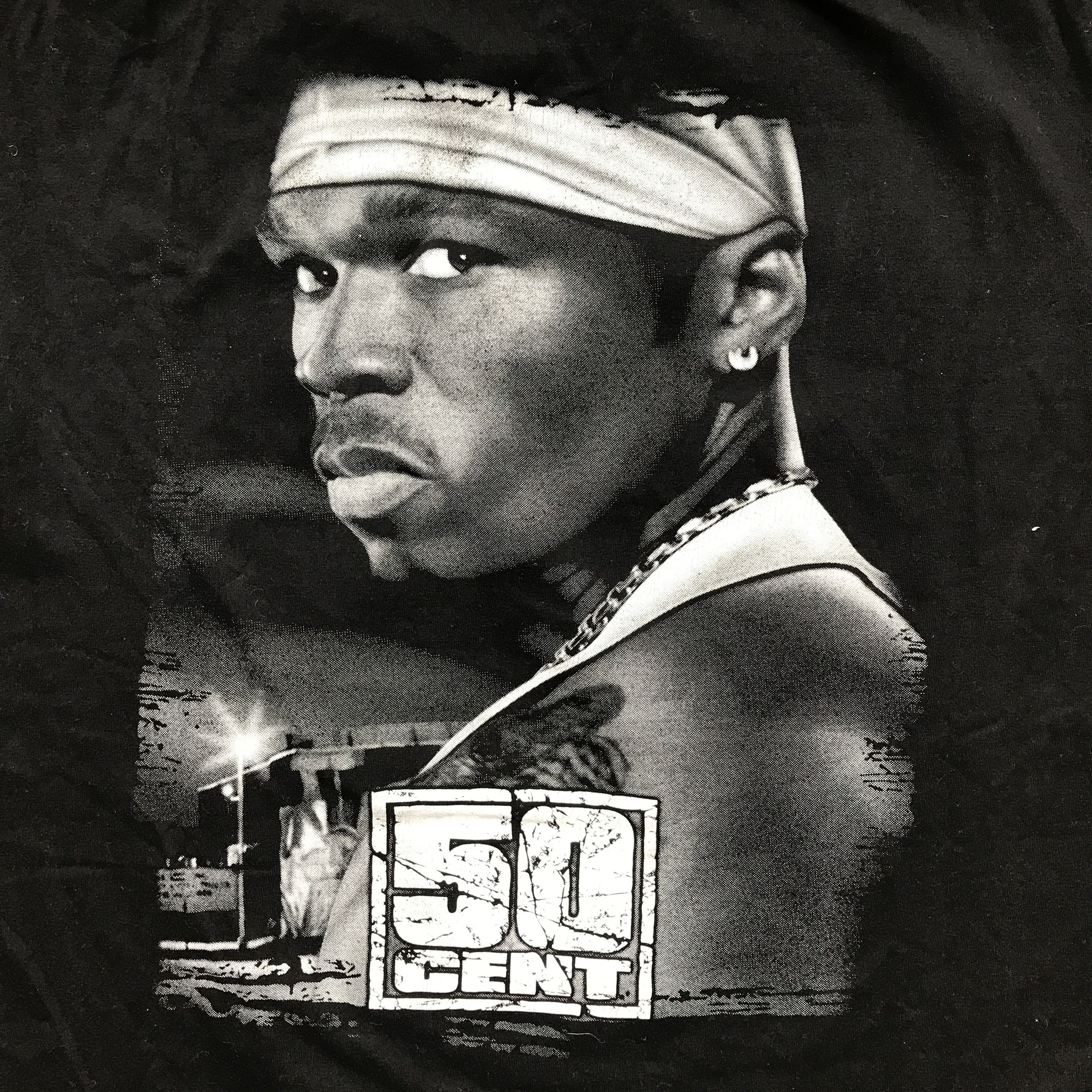 Vintage Vintage 50 Cent Rap tee bootleg T-shirt Size US L / EU 52-54 / 3 - 6 Thumbnail