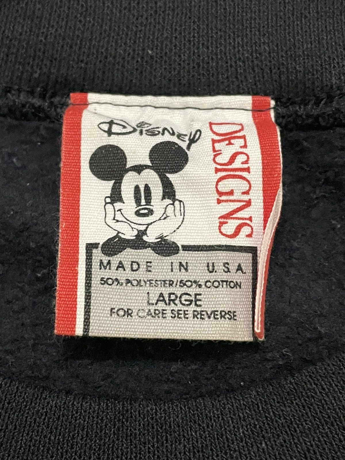 Mickey Mouse × Vintage Vintage Mickey Mouse Mirror Print Sweatshirt Size US L / EU 52-54 / 3 - 6 Thumbnail